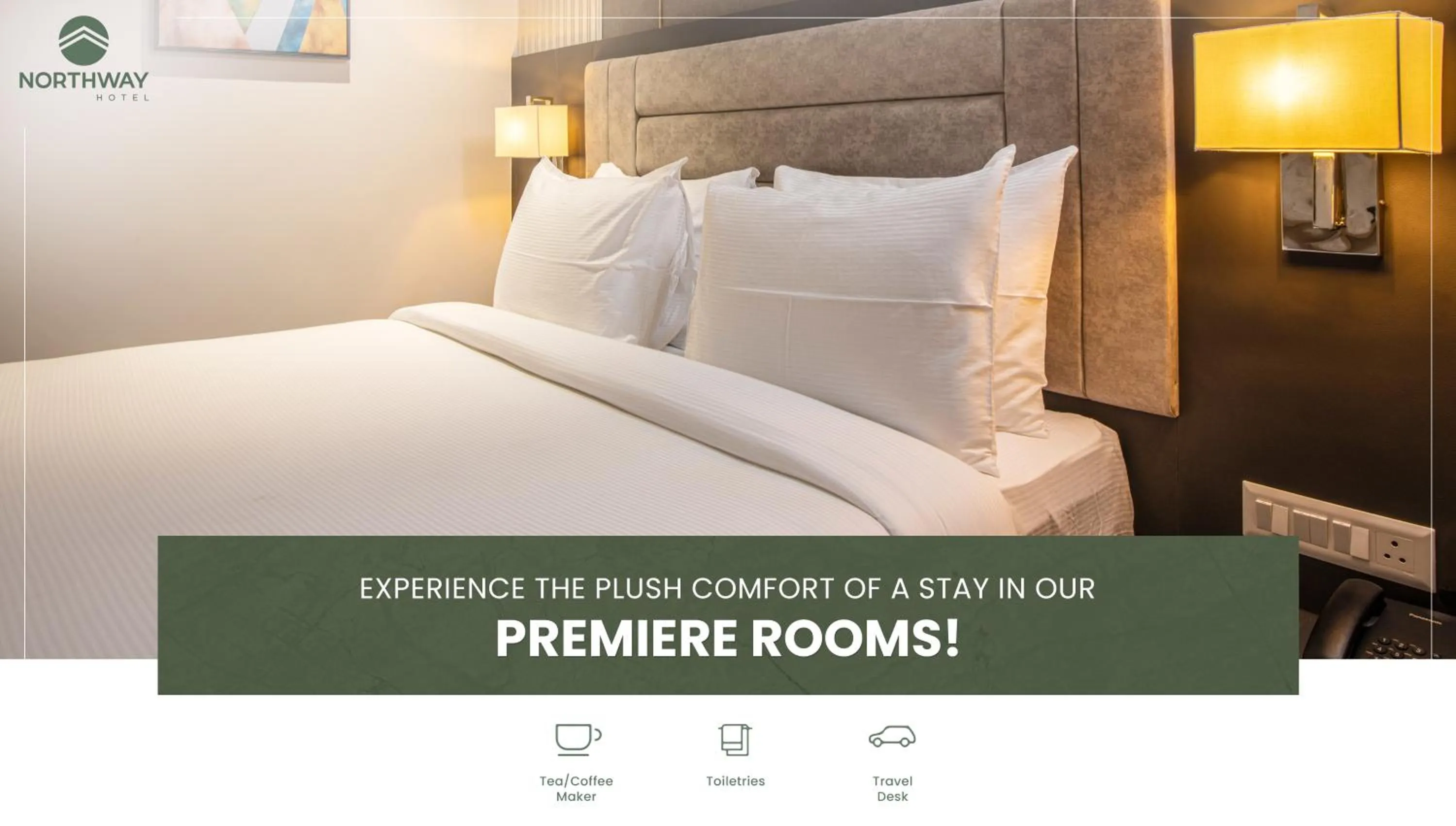 Bed in Northway Hotel