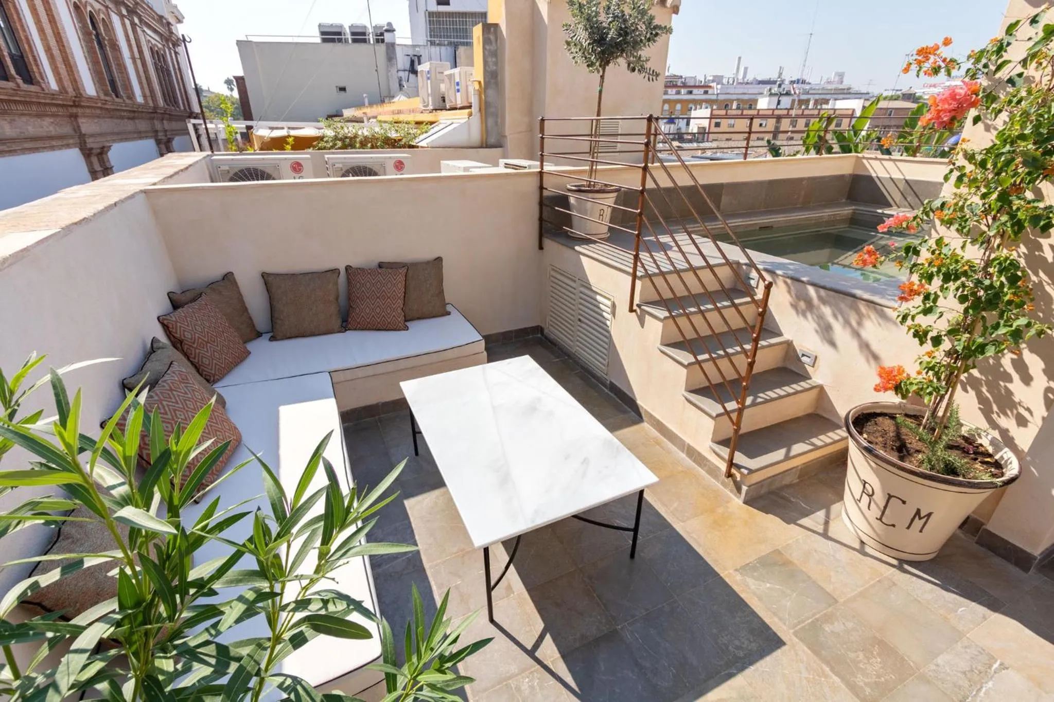 Balcony/Terrace in Casa de la Moneda Residences Sevilla