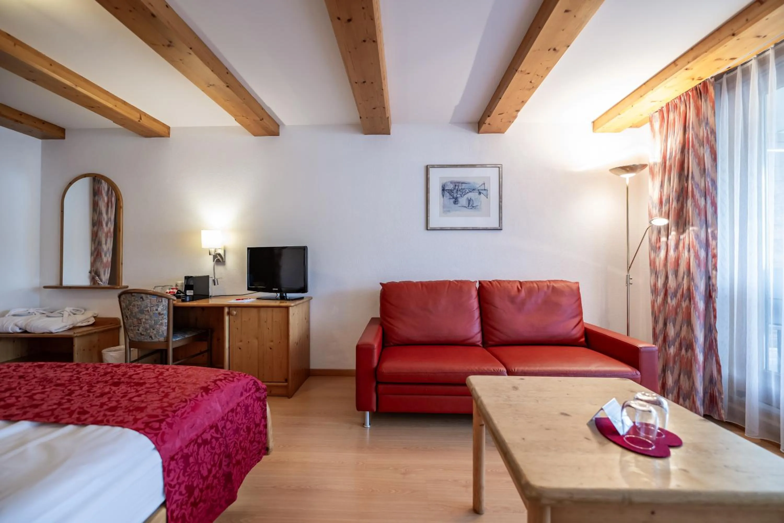 Living room, Bed in Hotel Vorab - Familienbetrieb mit Herz