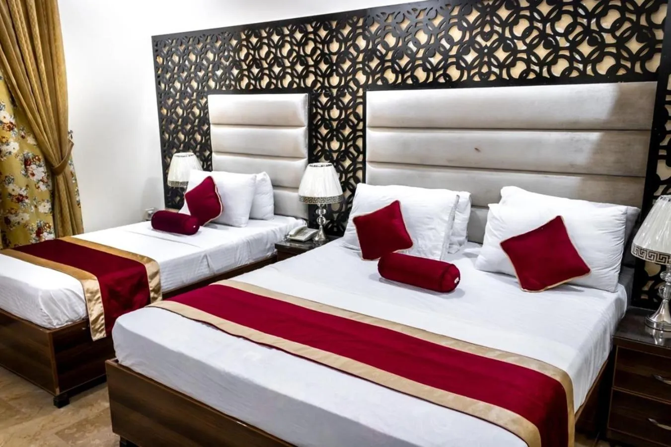 Bed in Rose Palace Hotel, Gulberg