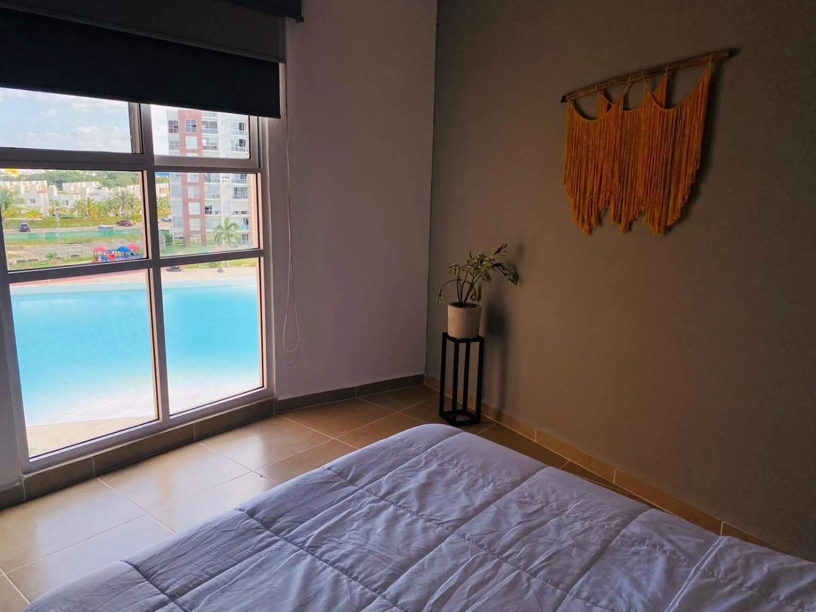 Bedroom, Bed in Apartment for rent in Cancun