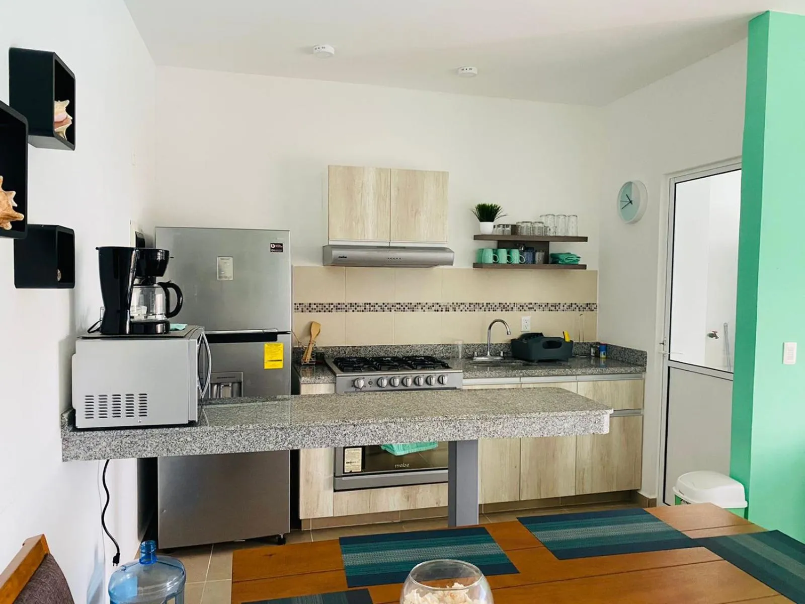Kitchen or kitchenette in Apartment for rent in Cancun