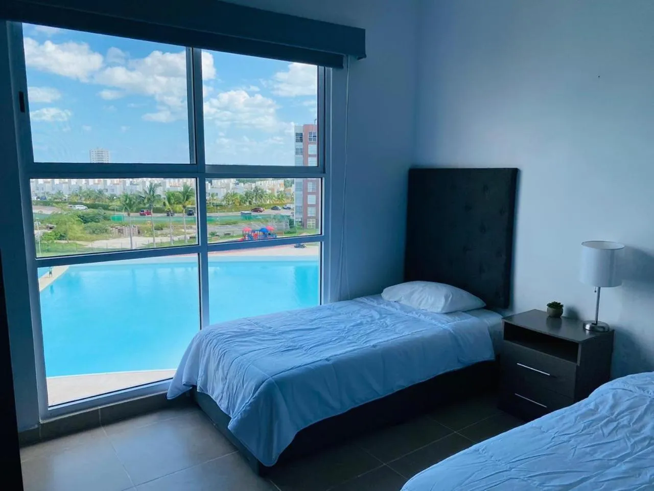 Bedroom, Bed in Apartment for rent in Cancun