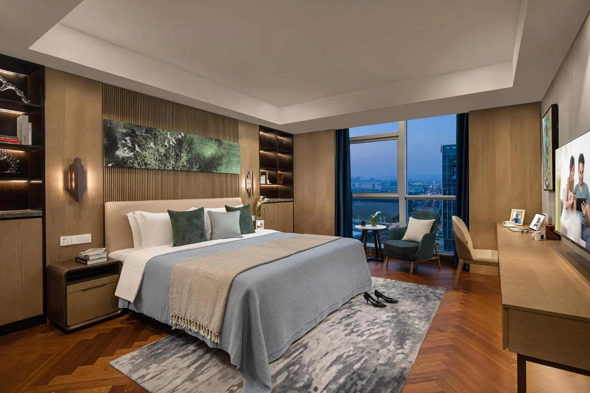 Bedroom, Bed in Ascott New District Wuxi