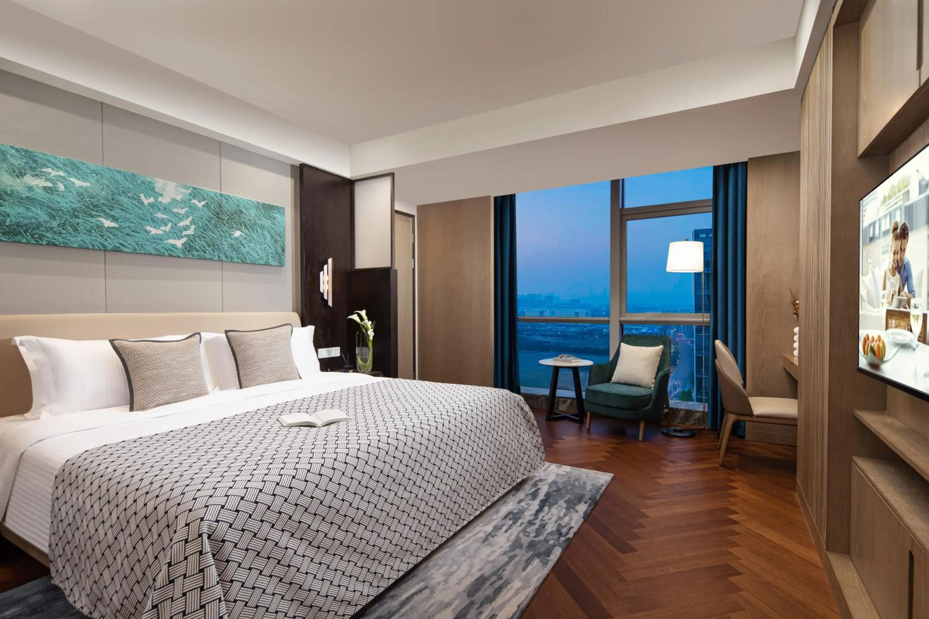 Bedroom, Bed in Ascott New District Wuxi