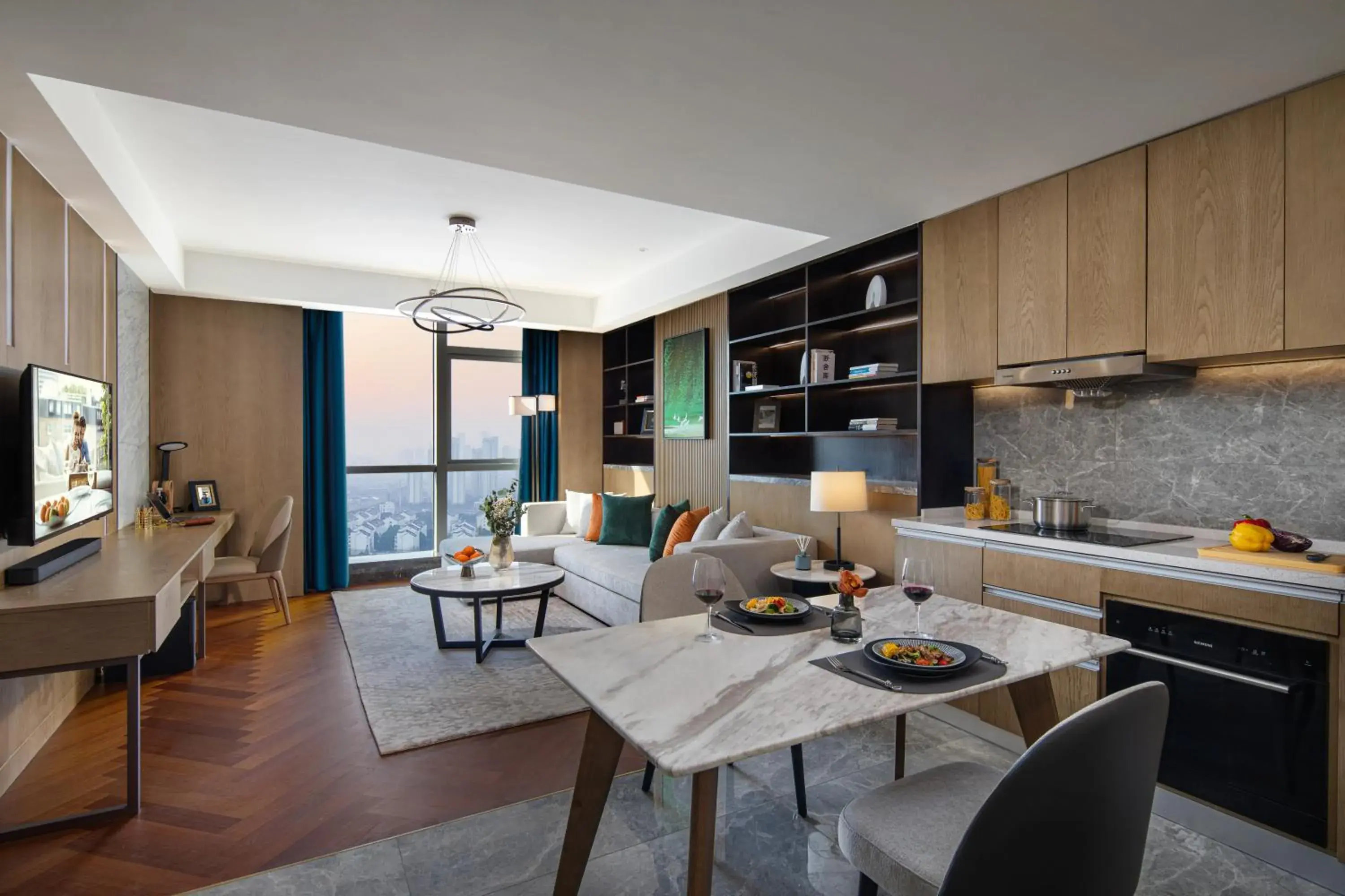 One-Bedroom Deluxe Twin in Ascott New District Wuxi One-Bedroom Deluxe Twin in Ascott New District Wuxi