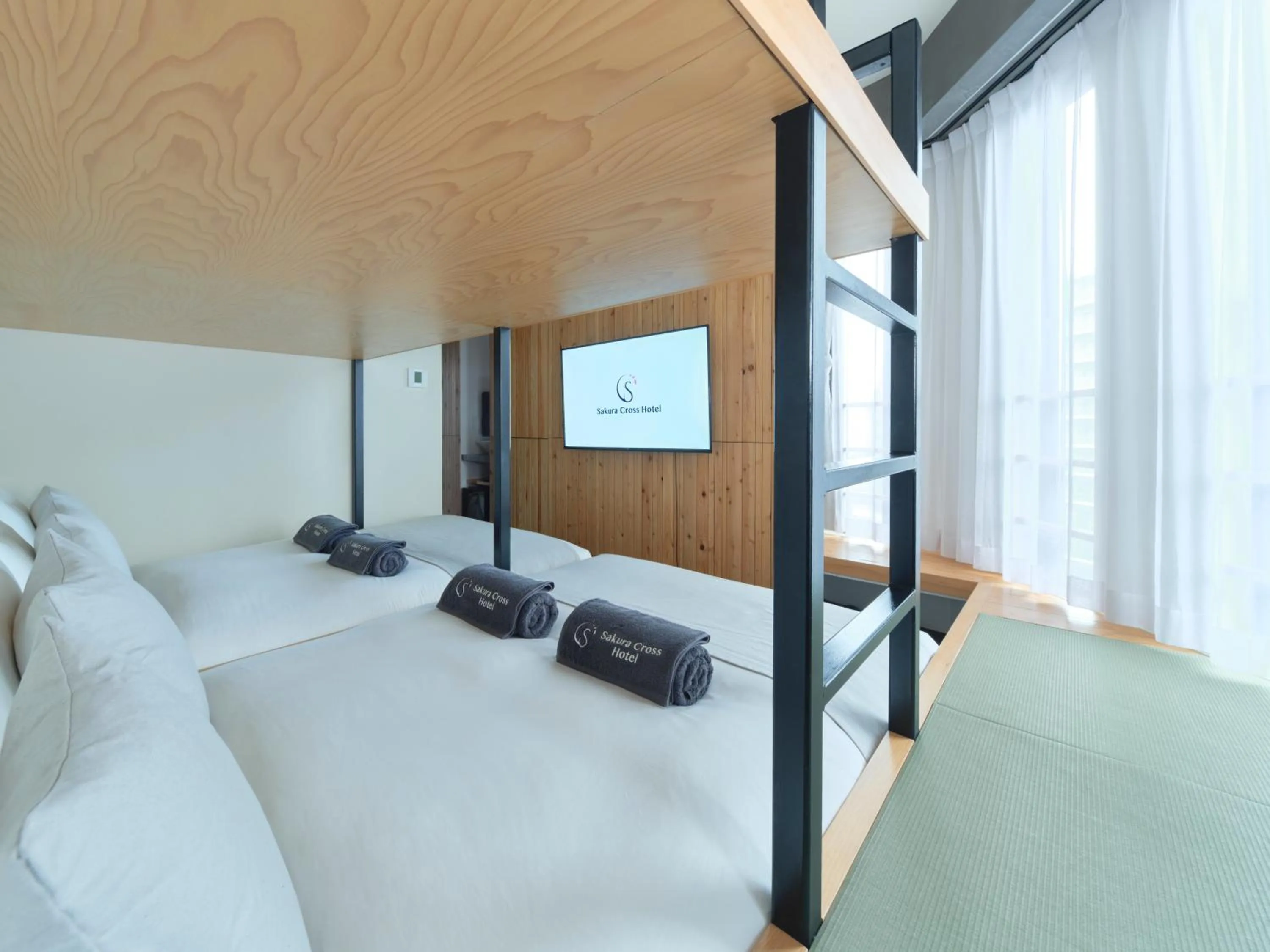 Bed in Sakura Cross Hotel Ueno Iriya Annex