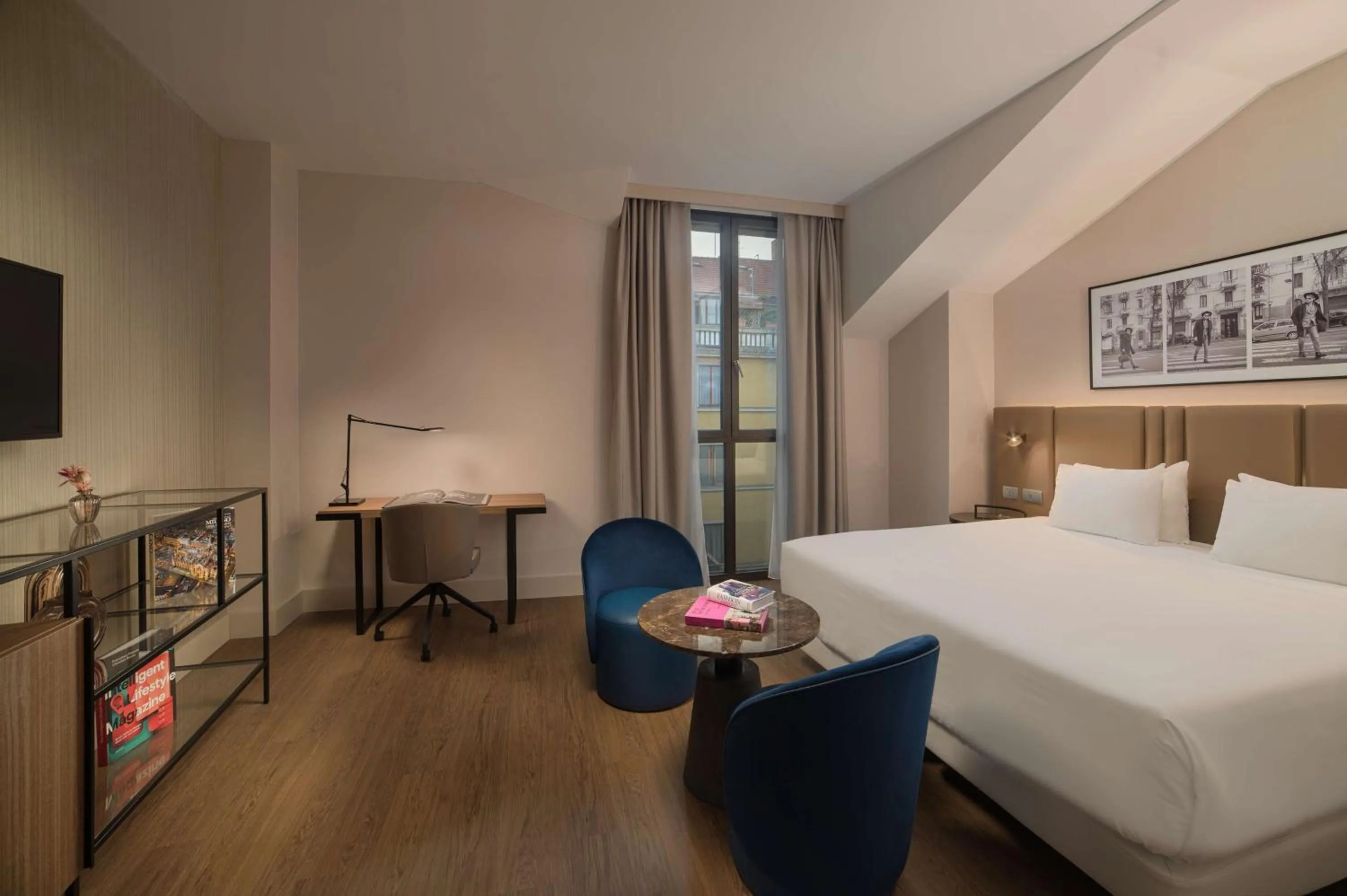 Bedroom, Bed in NH Milano Corso Buenos Aires