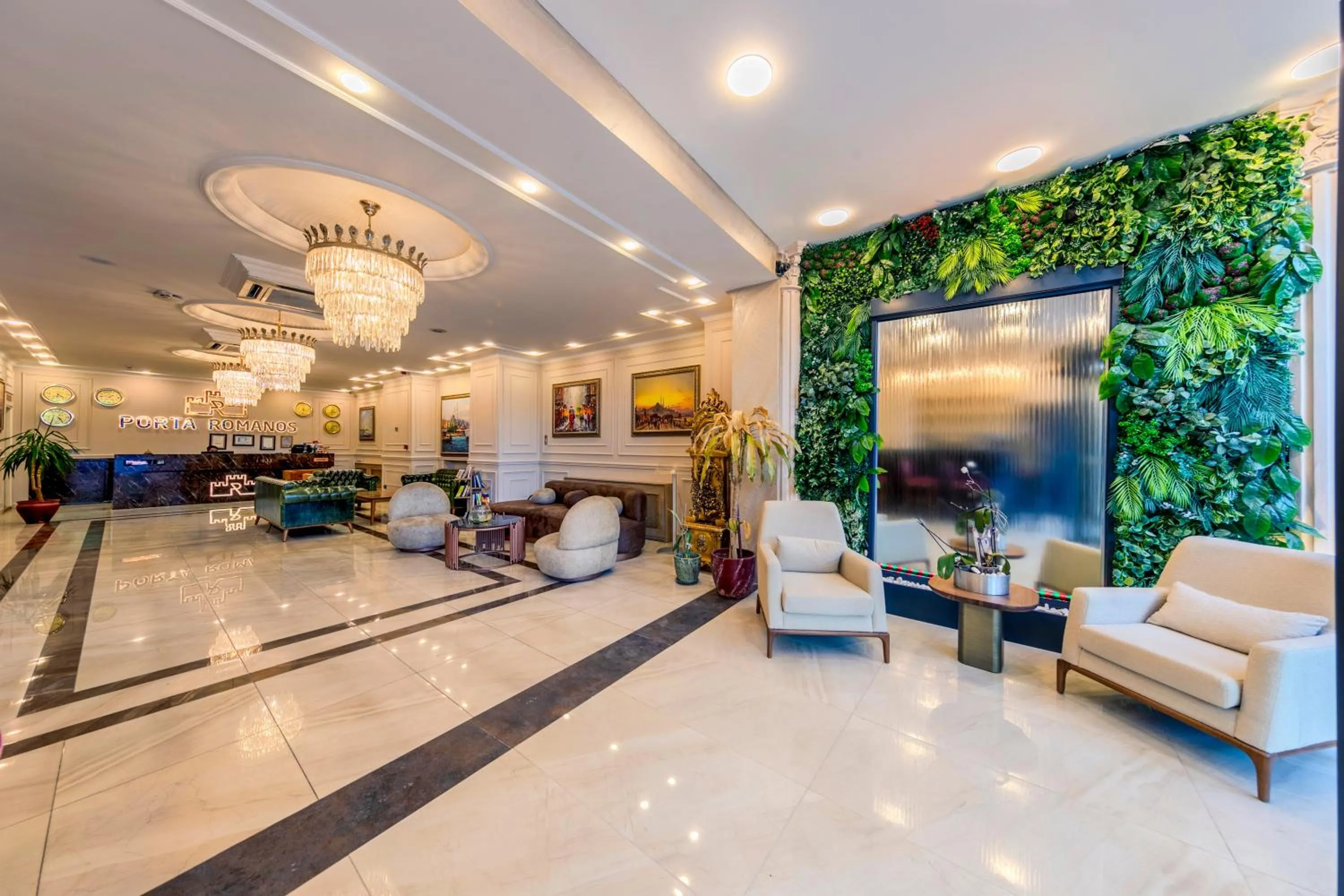 Lobby or reception in Istanbul Old City Topkapi Porta Romanos Hotel Ottoman Heritage