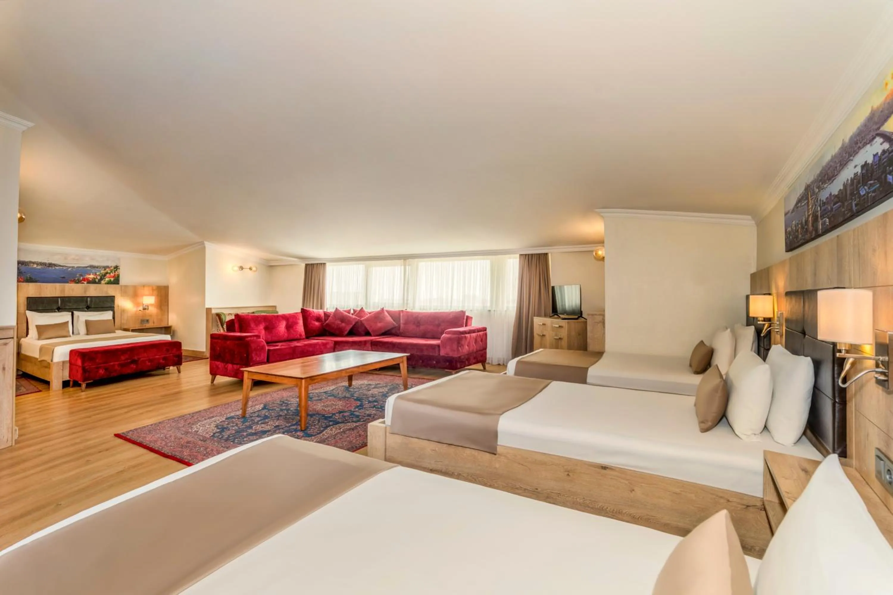 Photo of the whole room, Bed in Istanbul Old City Topkapi Porta Romanos Hotel Ottoman Heritage