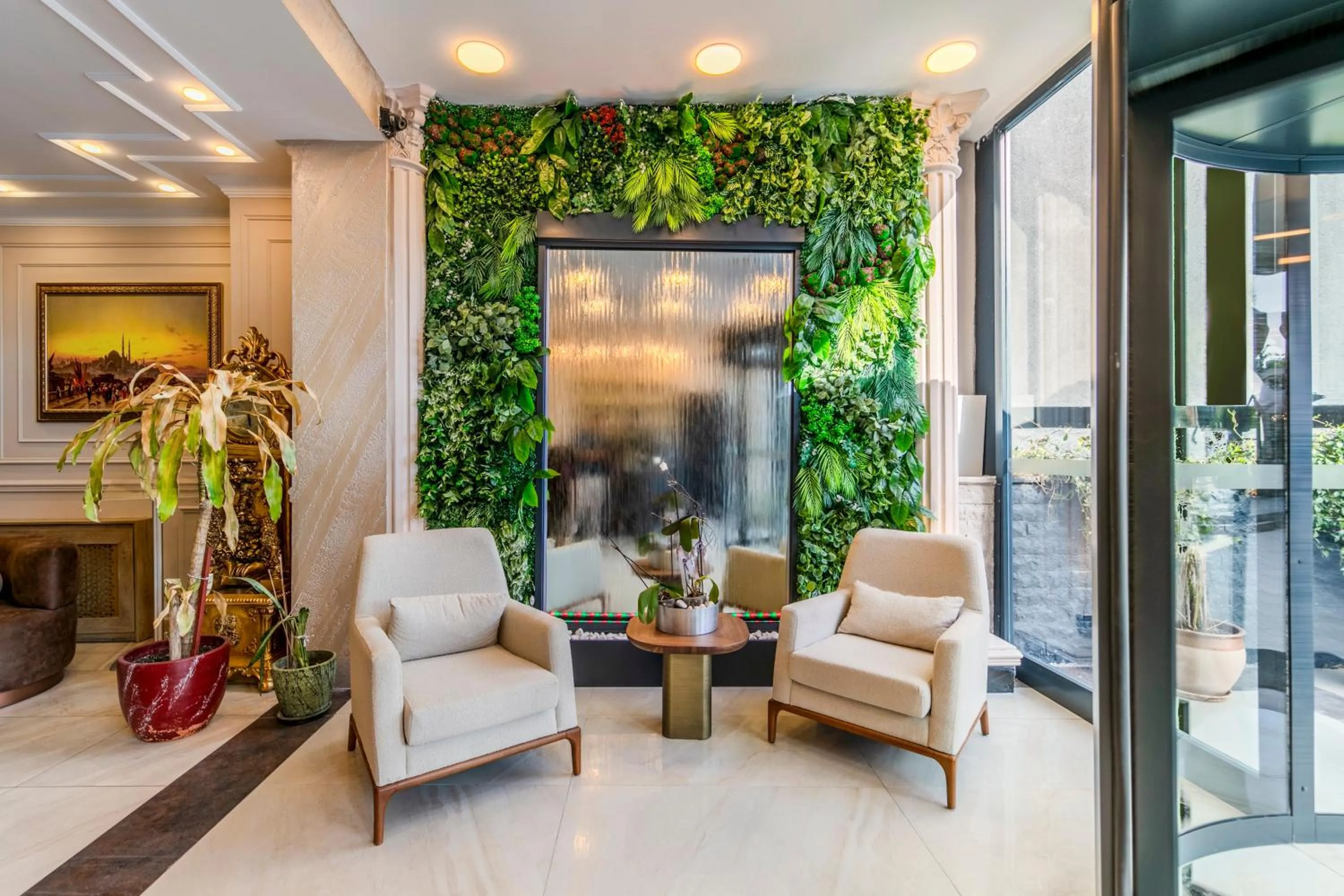 Lobby or reception in Istanbul Old City Topkapi Porta Romanos Hotel Ottoman Heritage