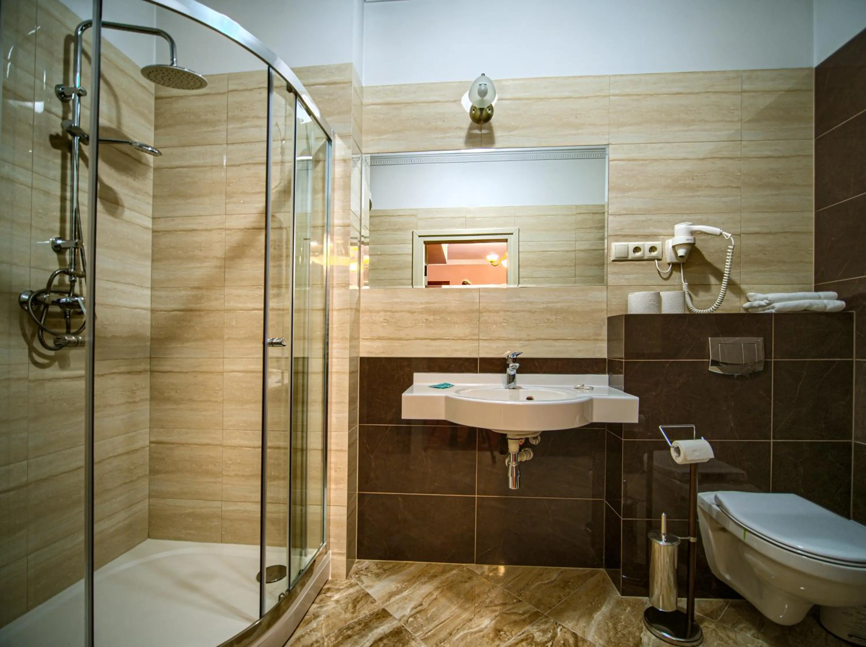 Bathroom in ApartHotel Hubertus