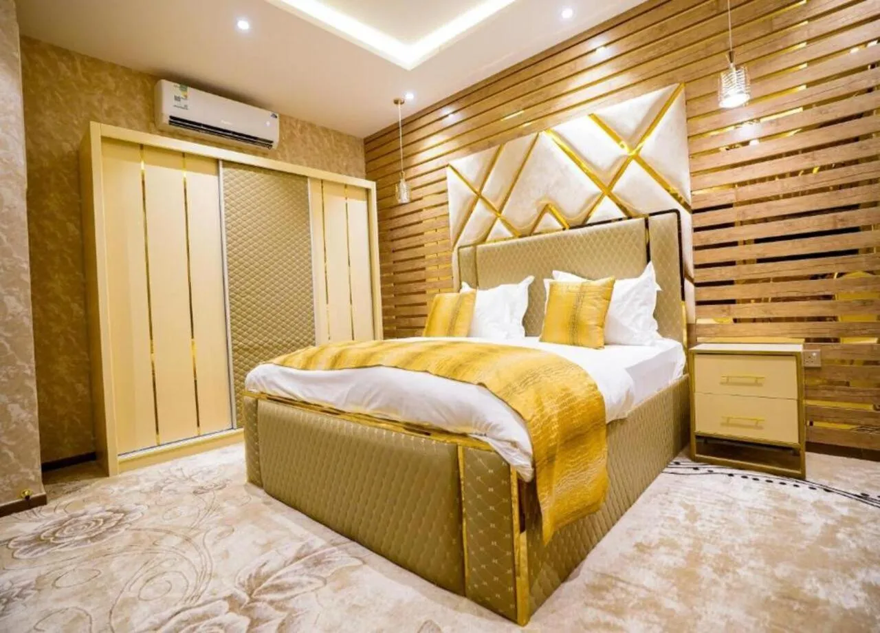 Bed in لامبرت للشقق المخدومة