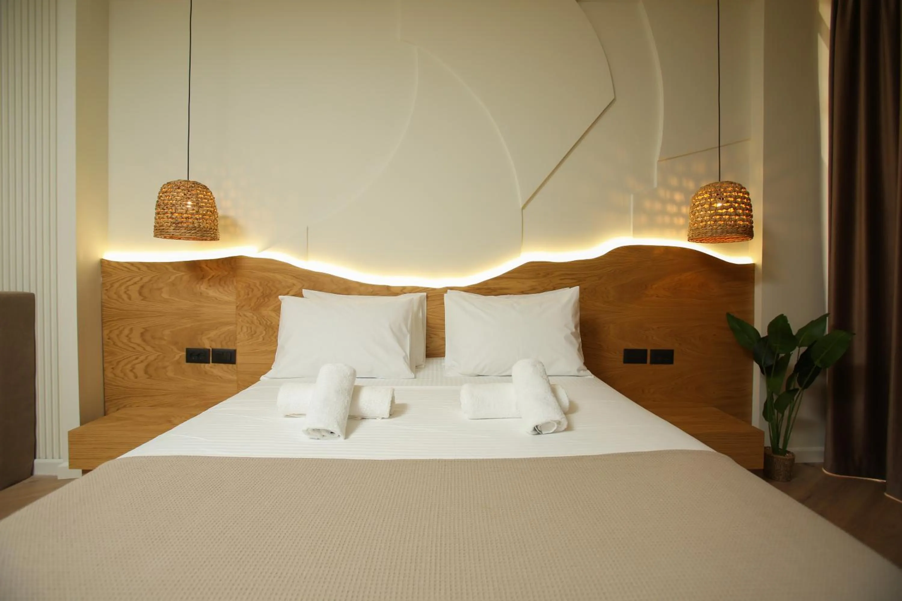 Bed in Hotel Brooklyn Vlore