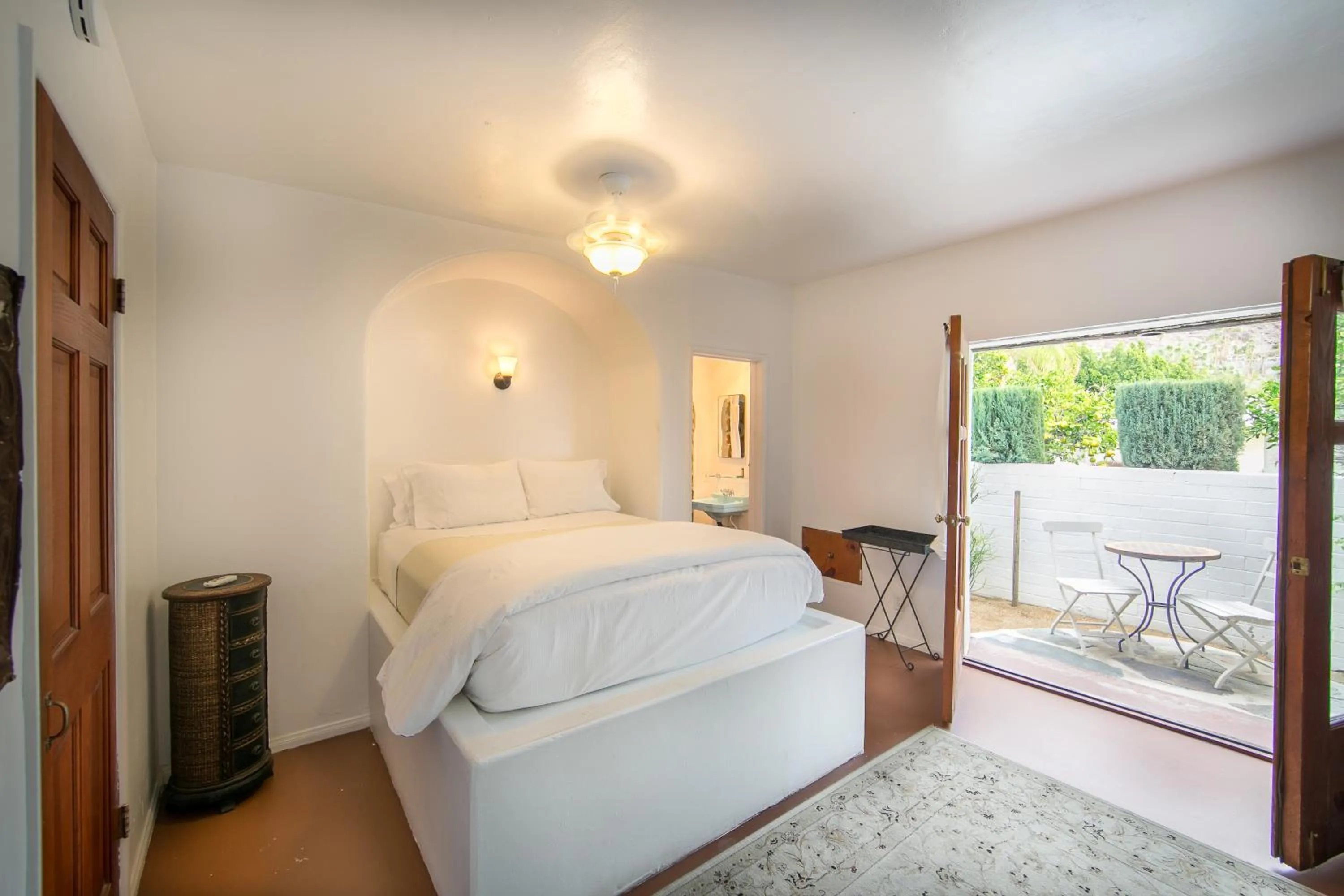 Bed in Korakia Pensione