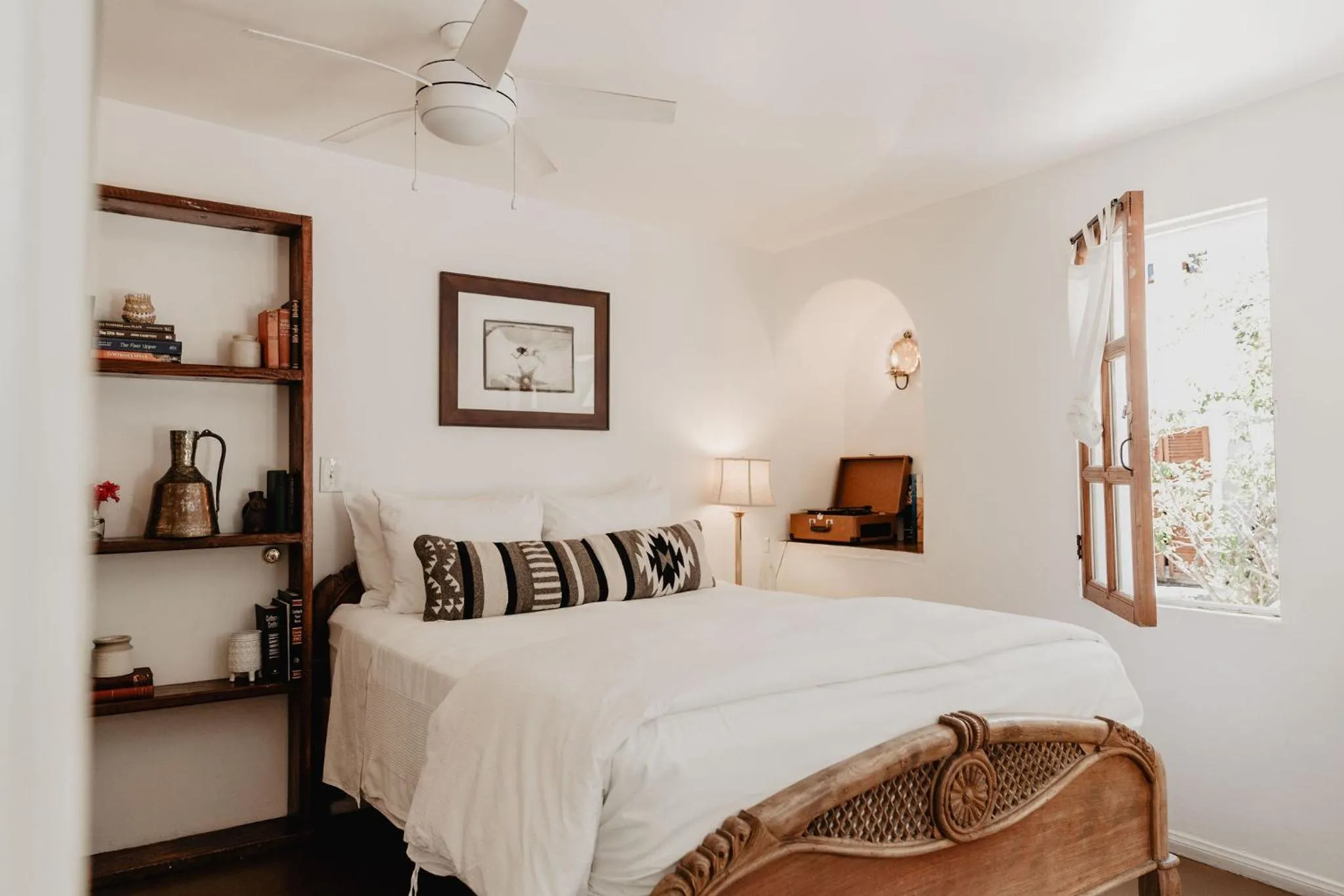 Bed in Korakia Pensione