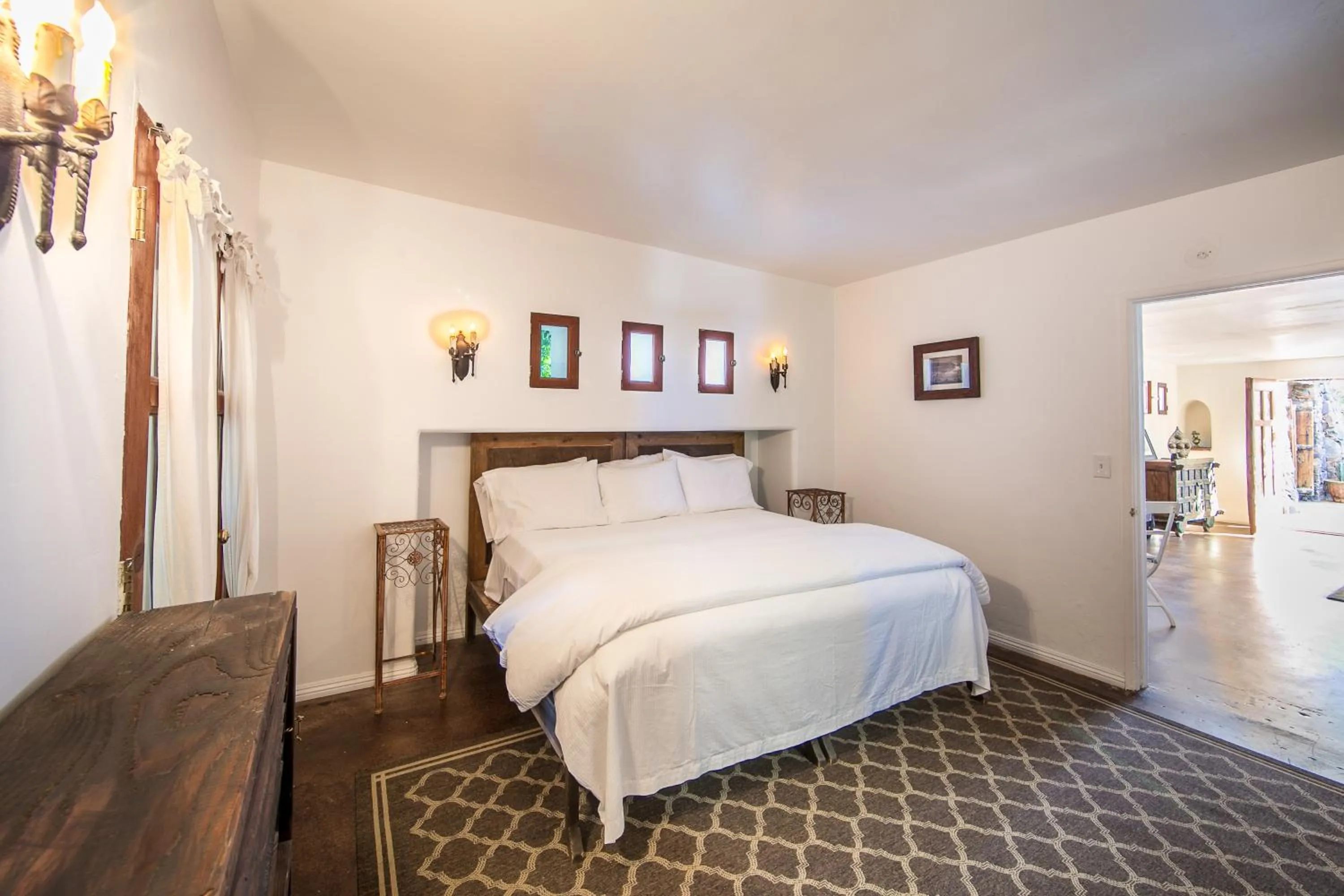 Bed in Korakia Pensione