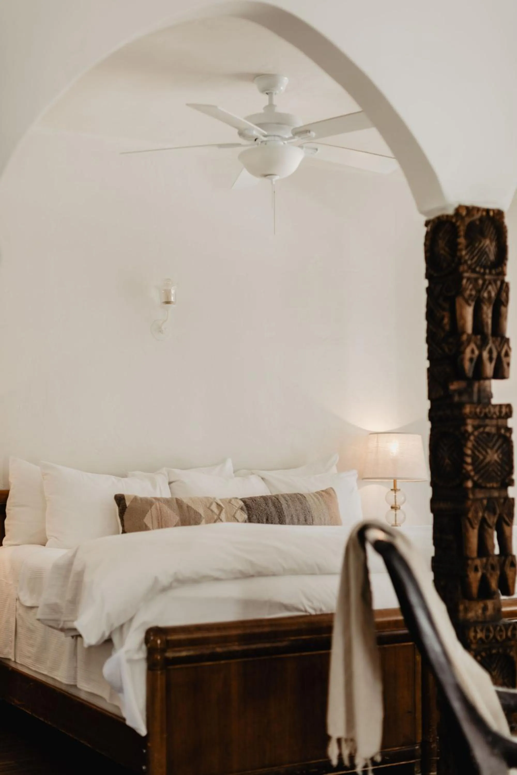 Bed in Korakia Pensione