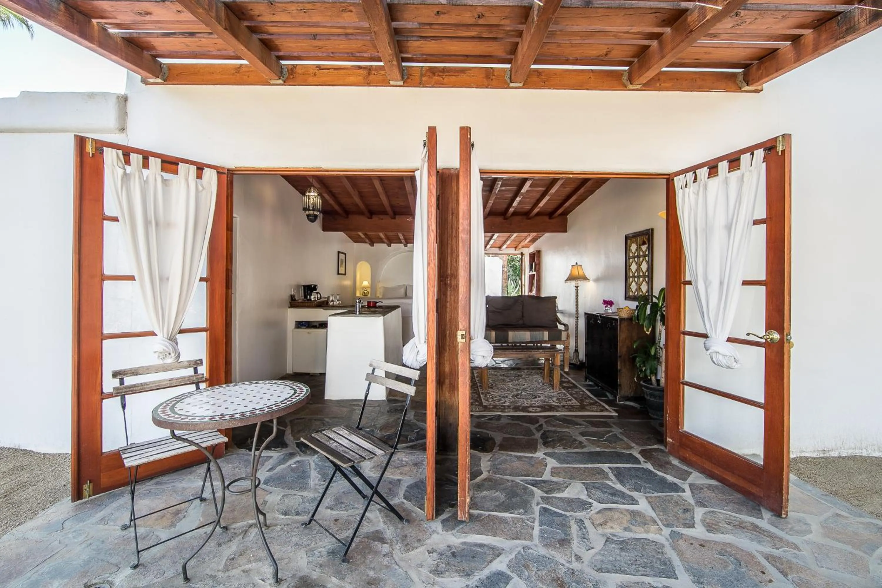 Patio in Korakia Pensione