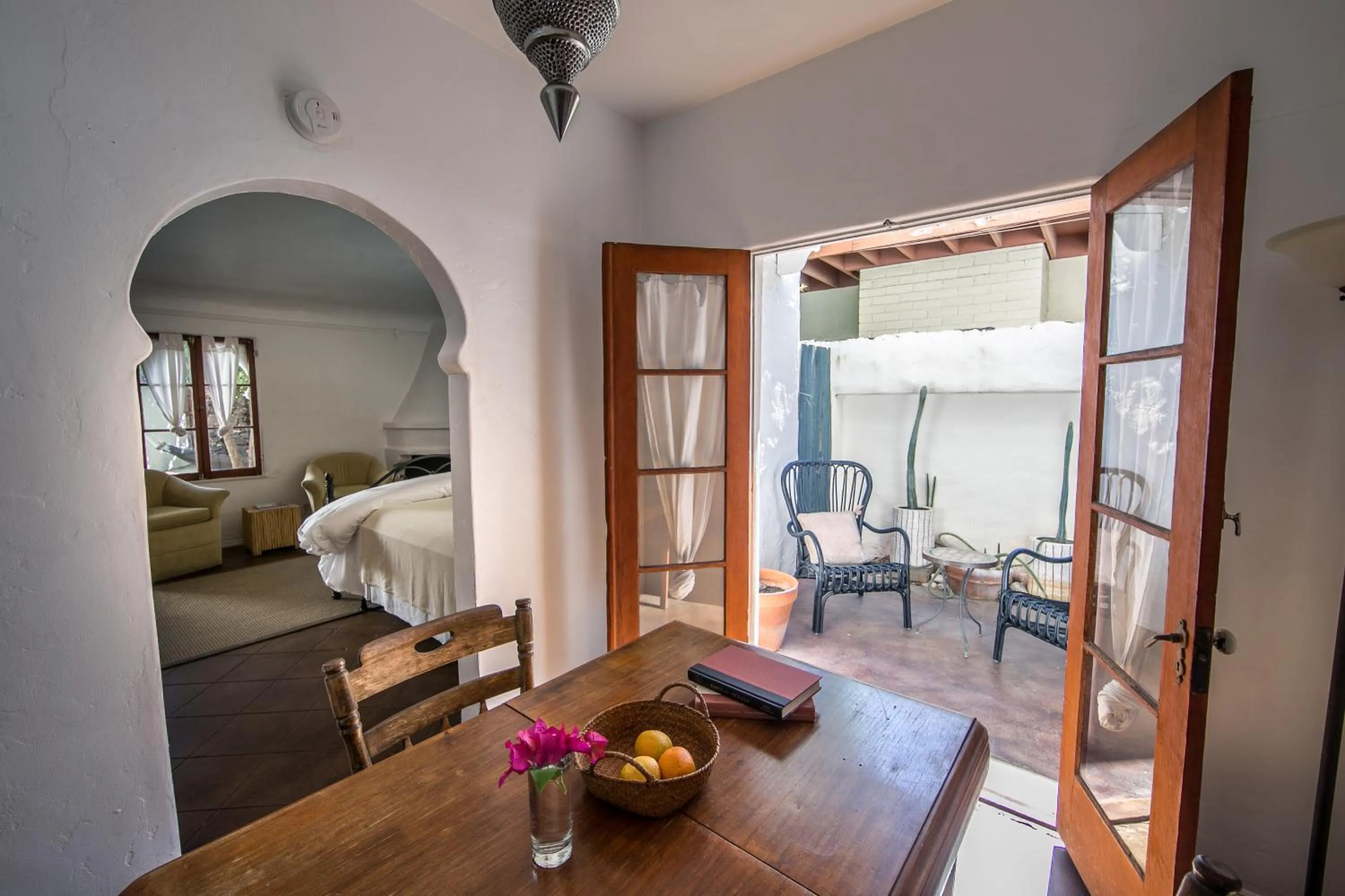 Bed in Korakia Pensione