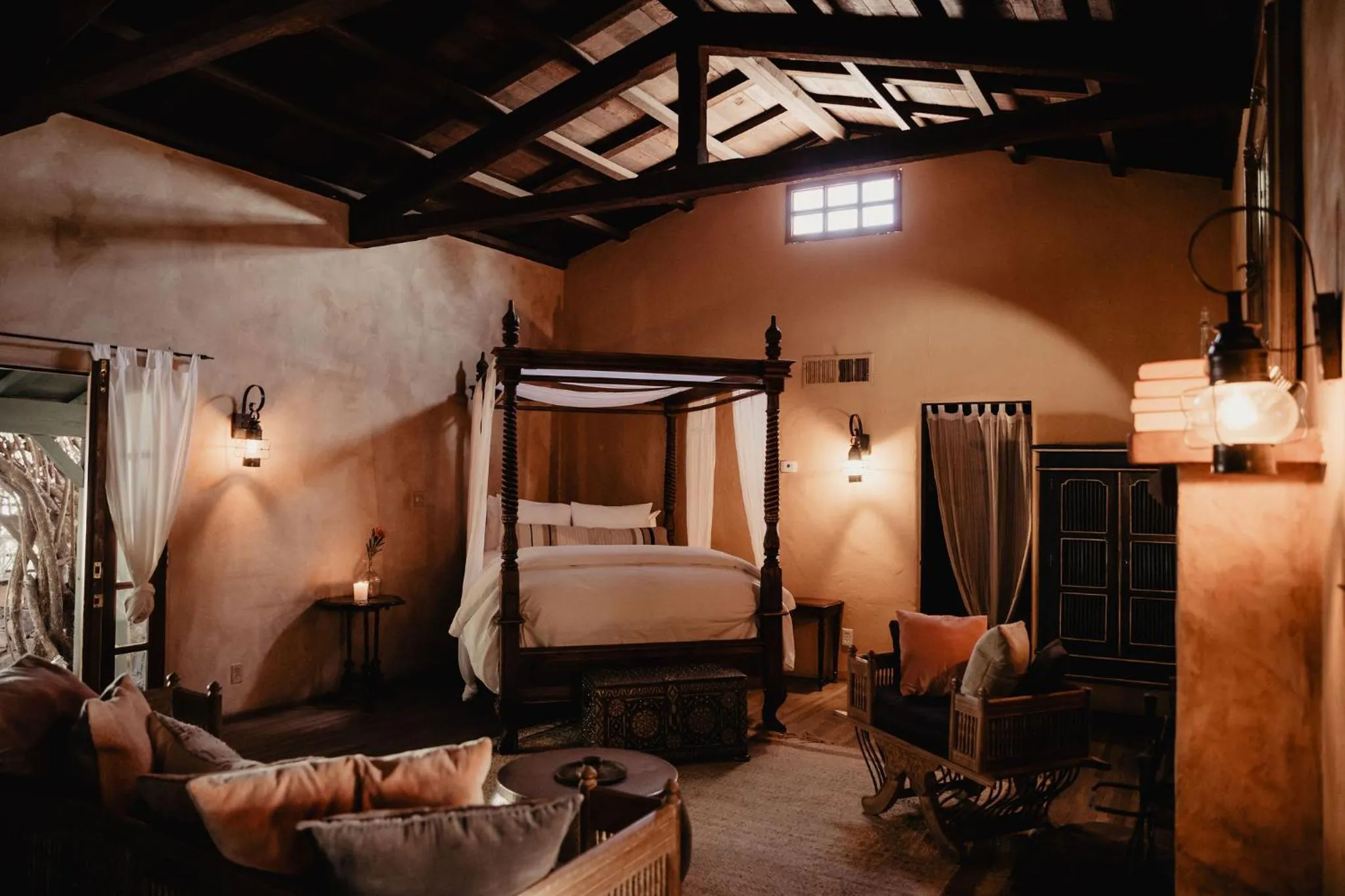 Bed in Korakia Pensione