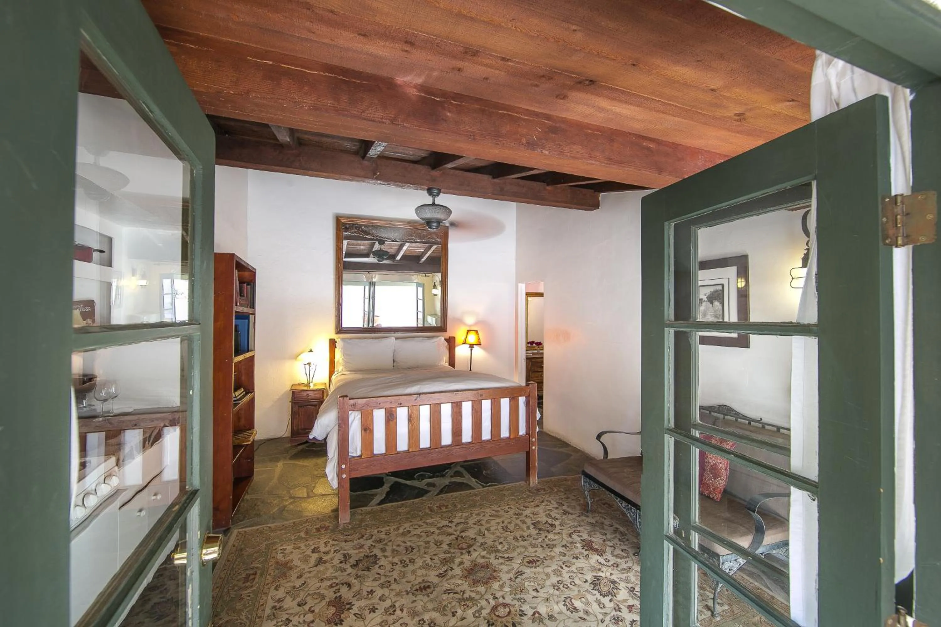 Bed in Korakia Pensione