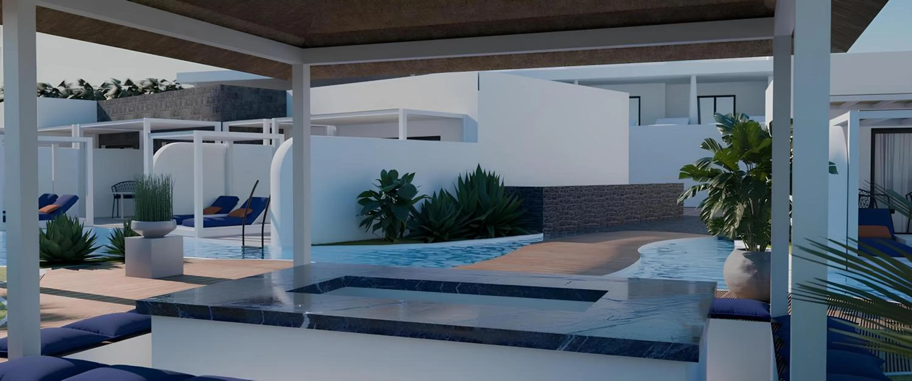 Seating area in Cresanto Luxury Suites