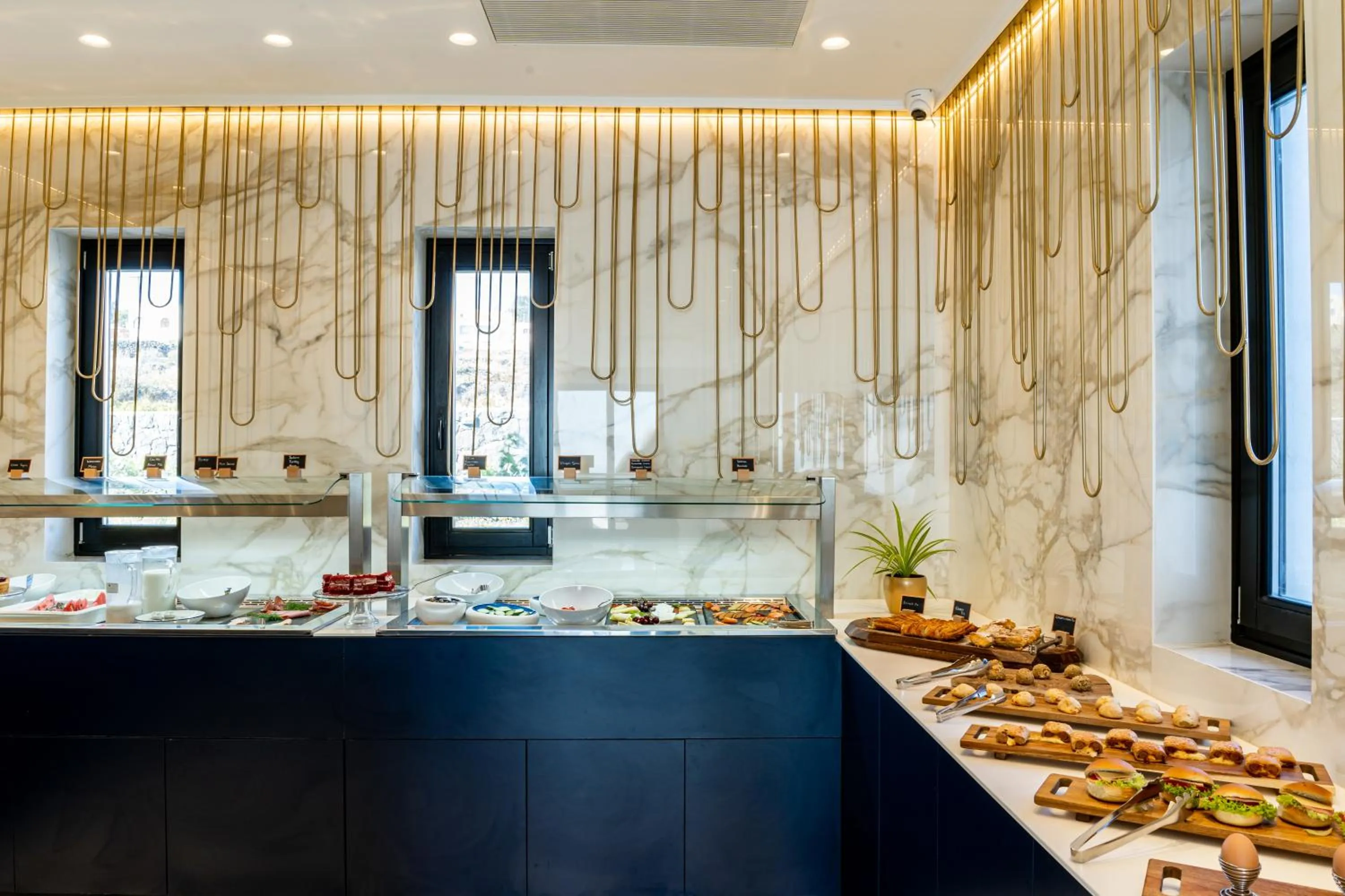 Buffet breakfast in Cresanto Luxury Suites