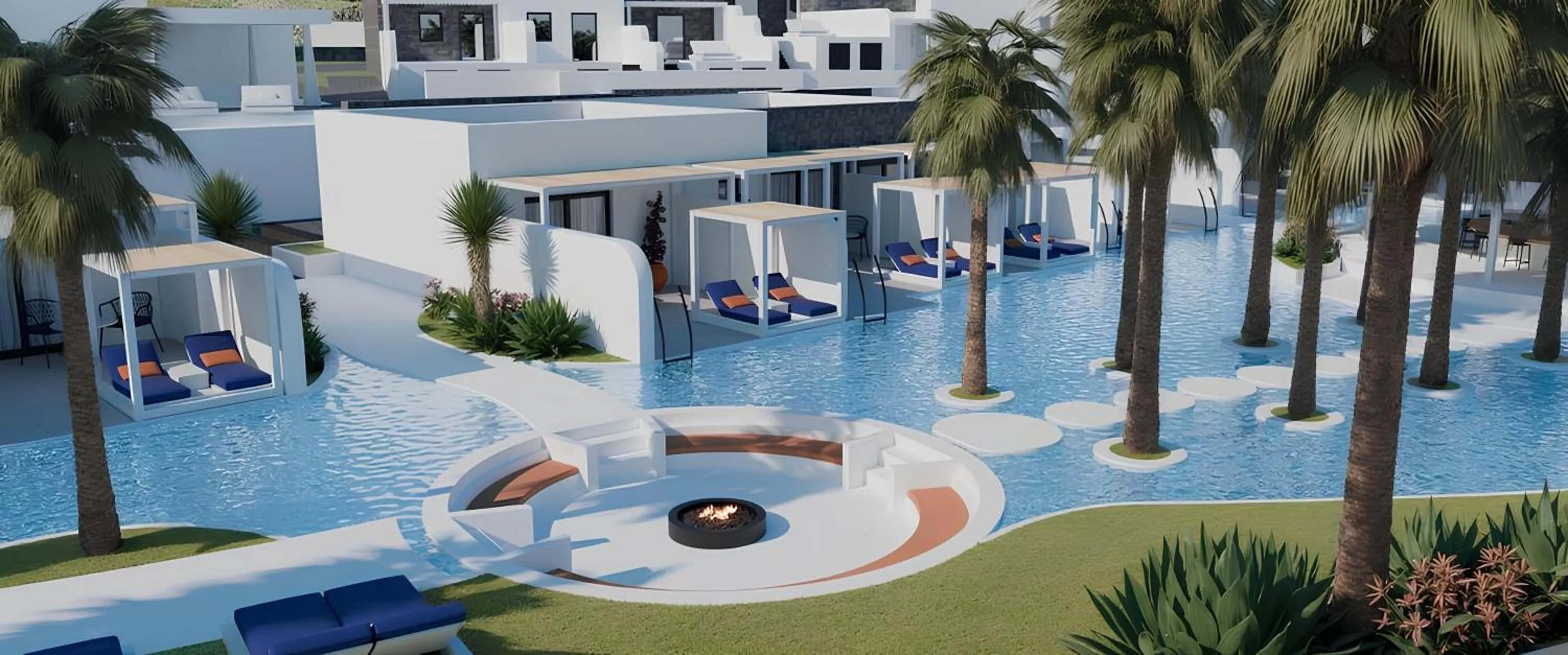 Pool view in Cresanto Luxury Suites