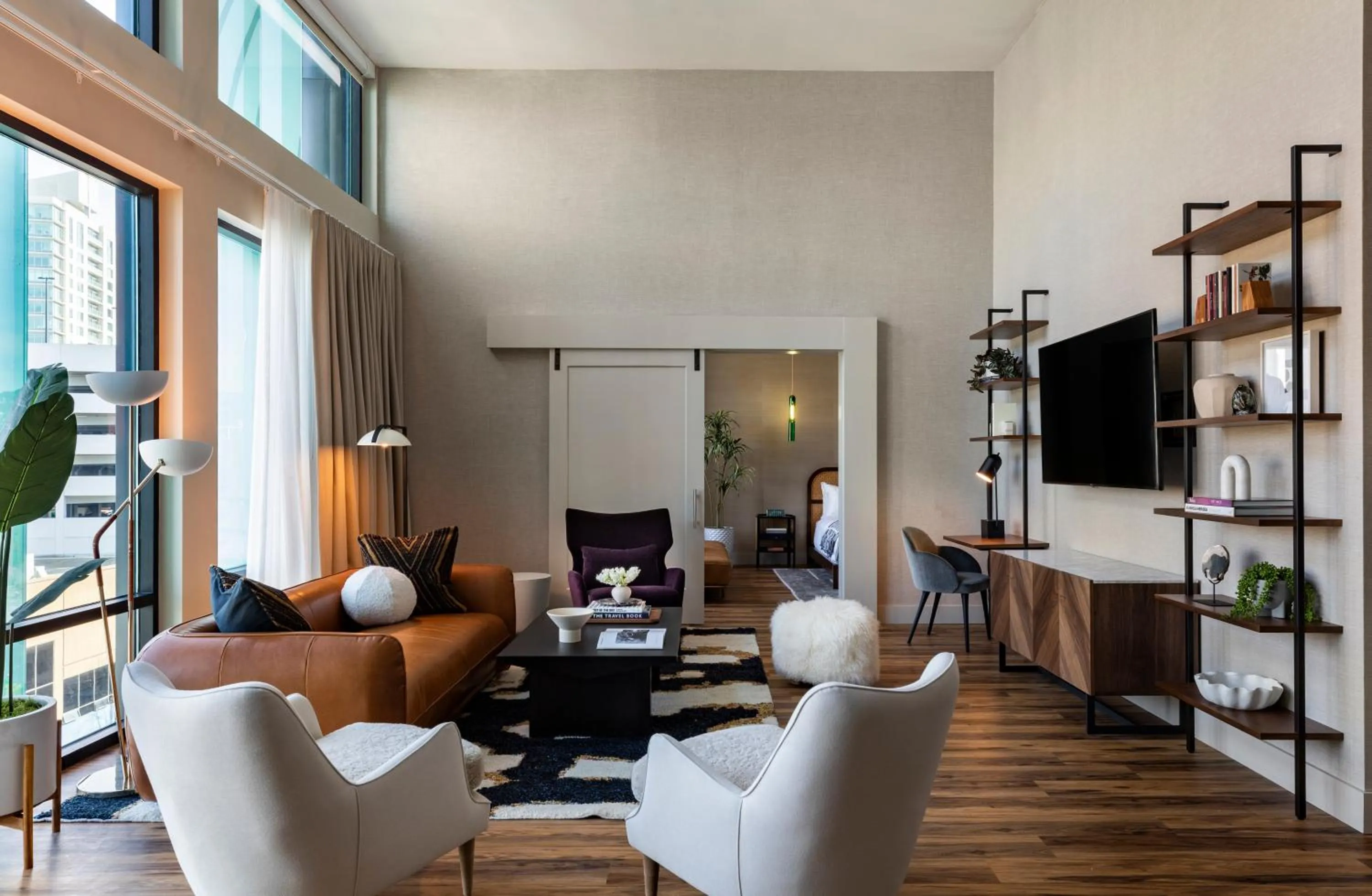 Living room in Kissel Uptown Oakland, in the Unbound Collection by Hyatt