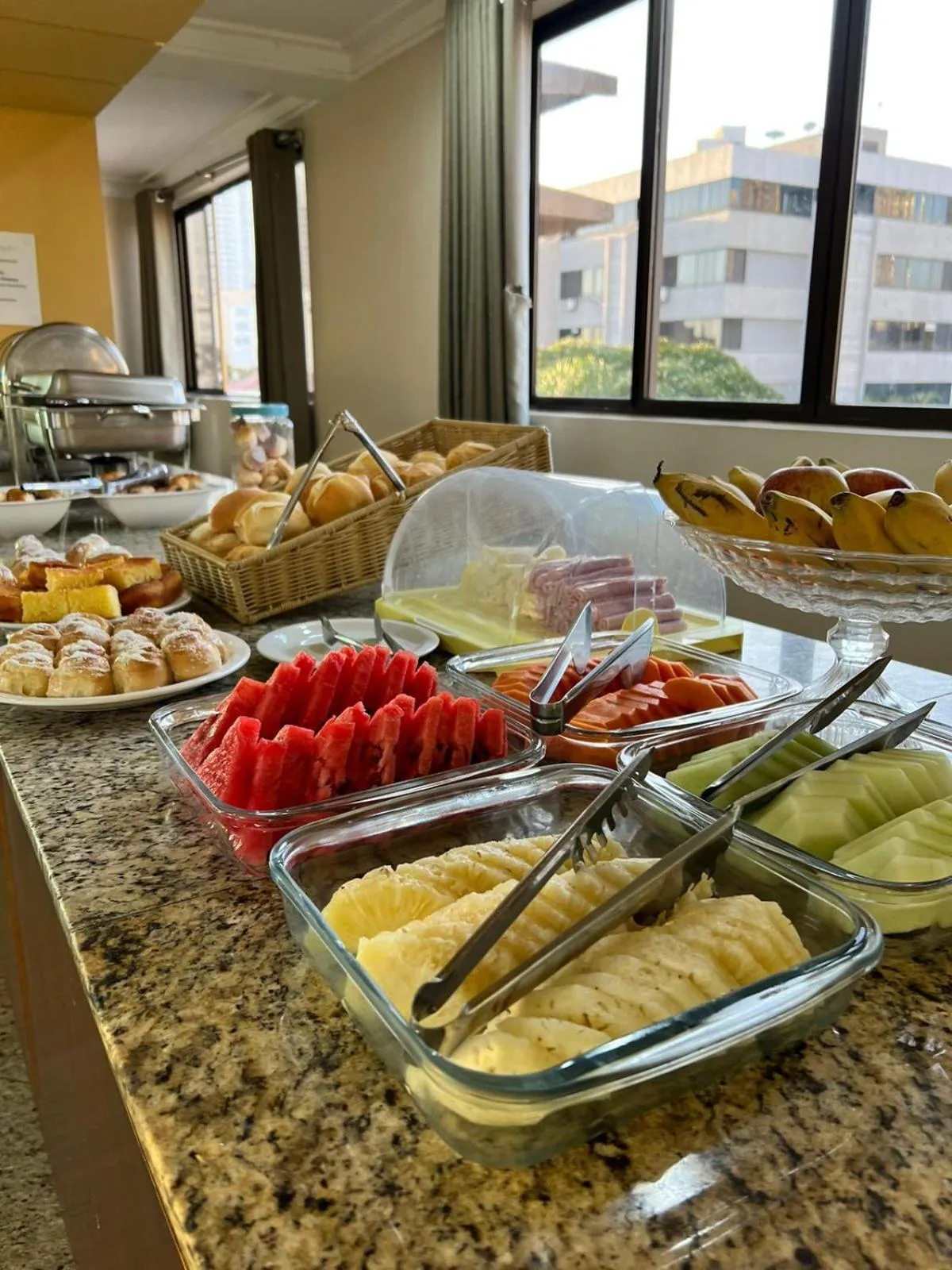 Buffet breakfast in Crystal Plaza Hotel Marista