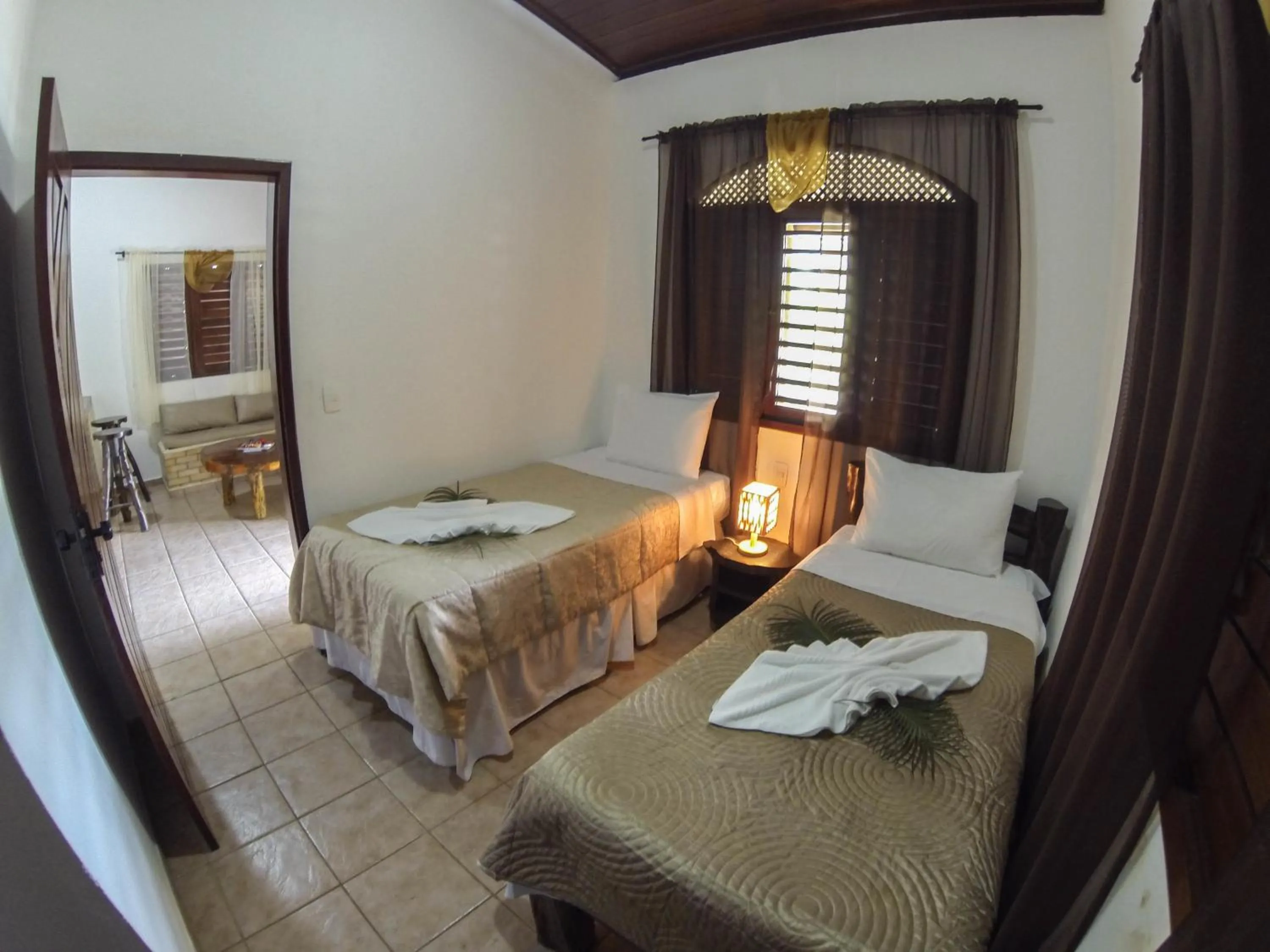 Bed in Pousada Sol e Luna