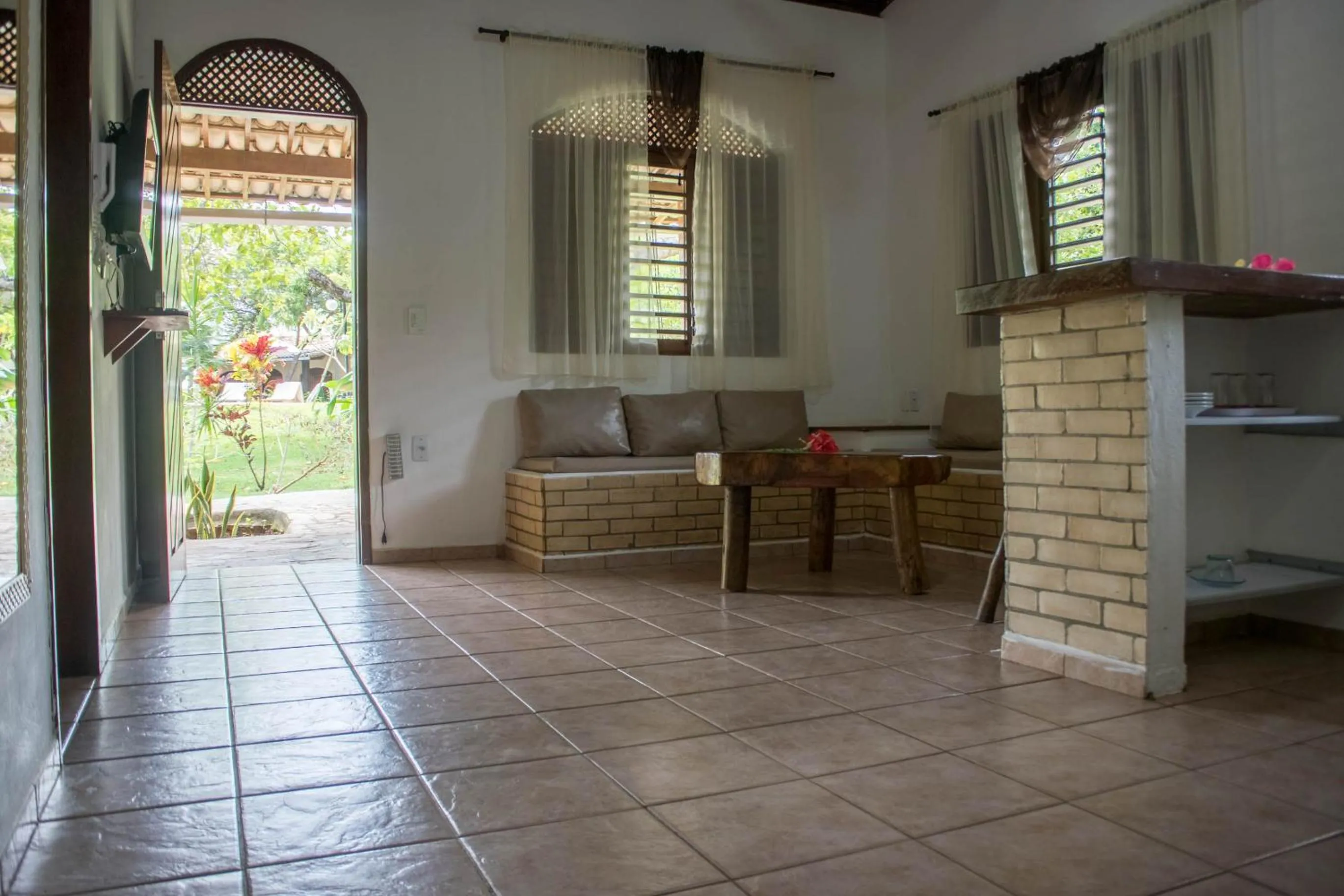 Seating area in Pousada Sol e Luna