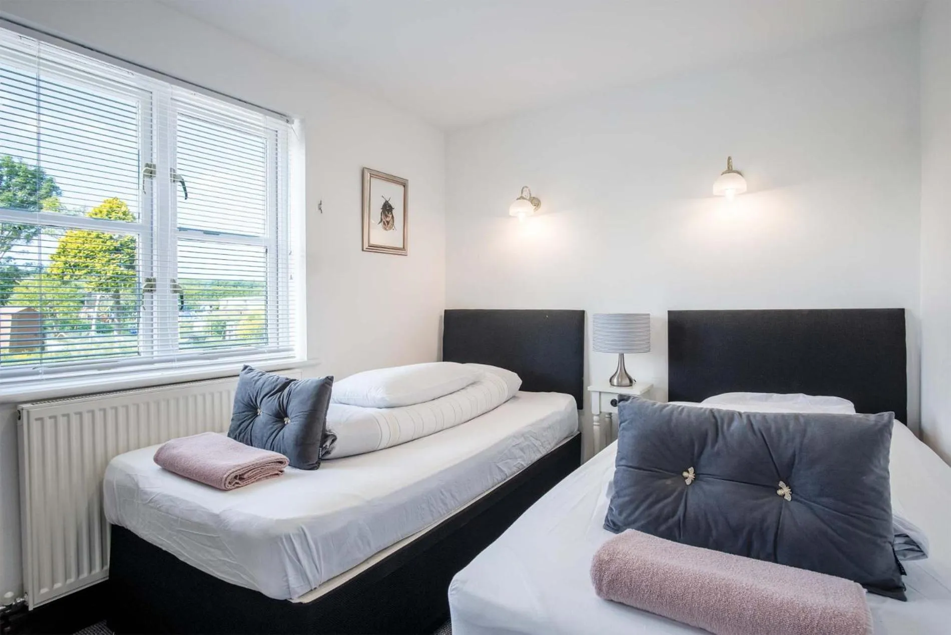 Floor plan, Bed in Angle Adventures - 4 Bedroom Cottage - Angle