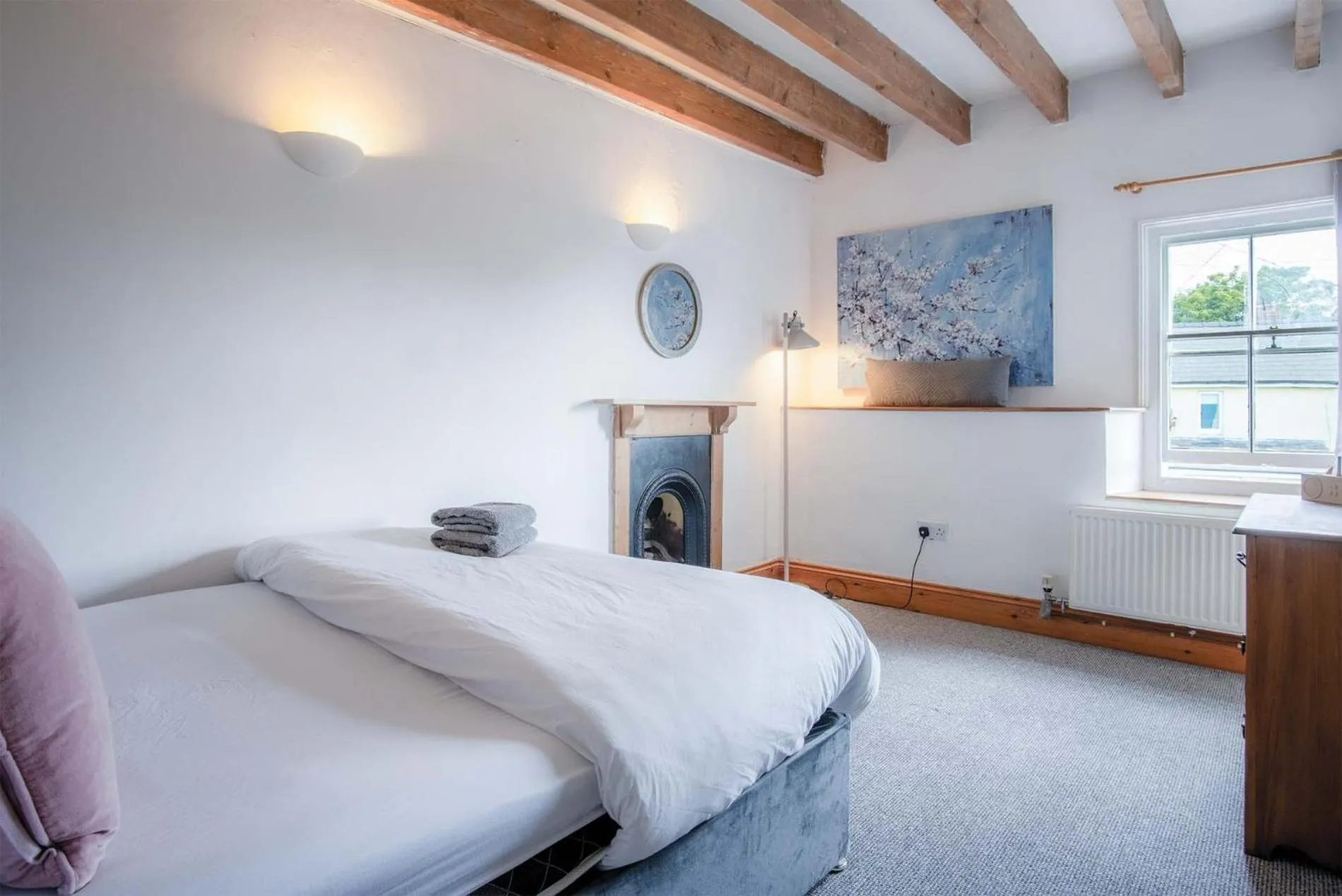 Floor plan, Bed in Angle Adventures - 4 Bedroom Cottage - Angle