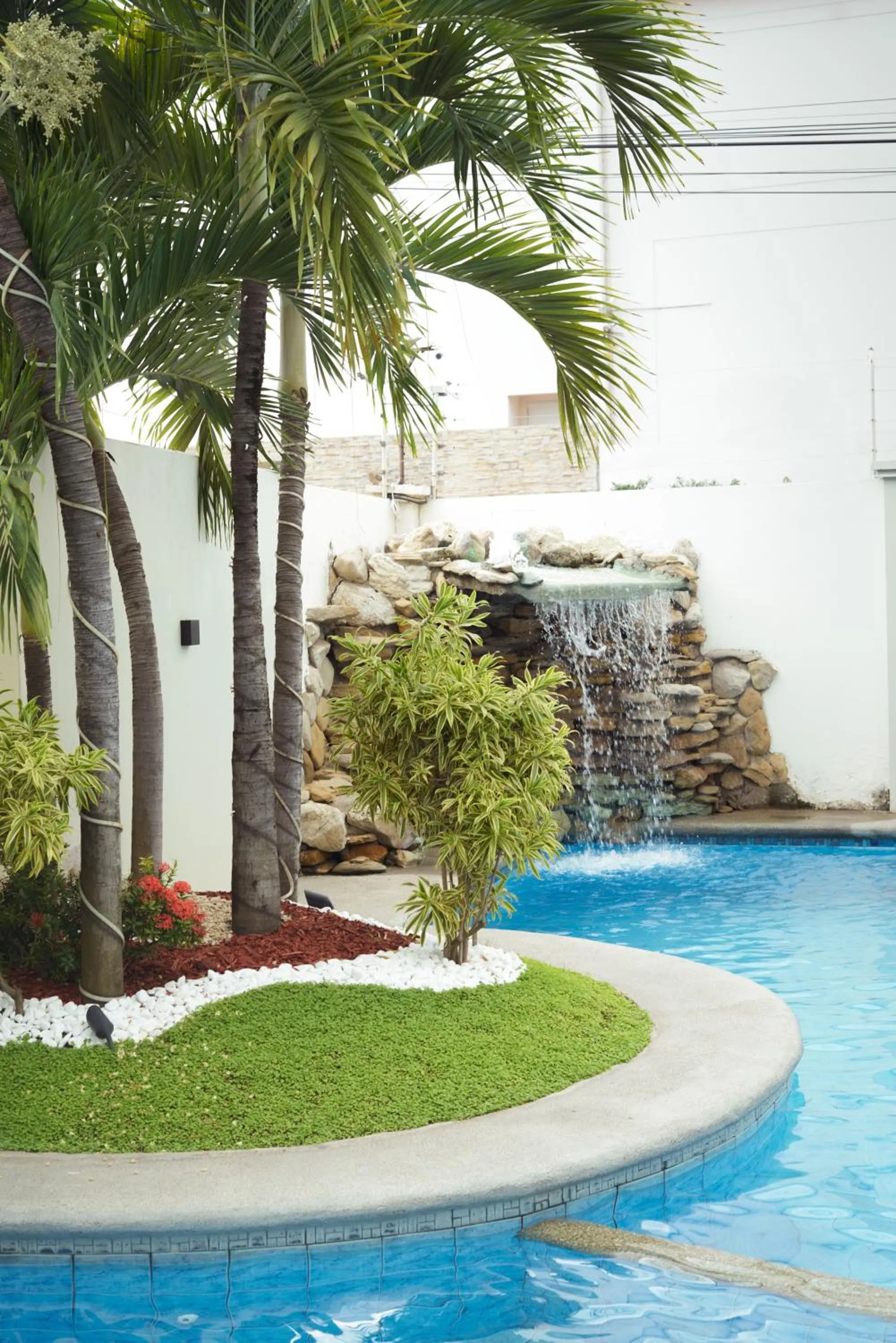 Garden view in Hotel Mar Azul