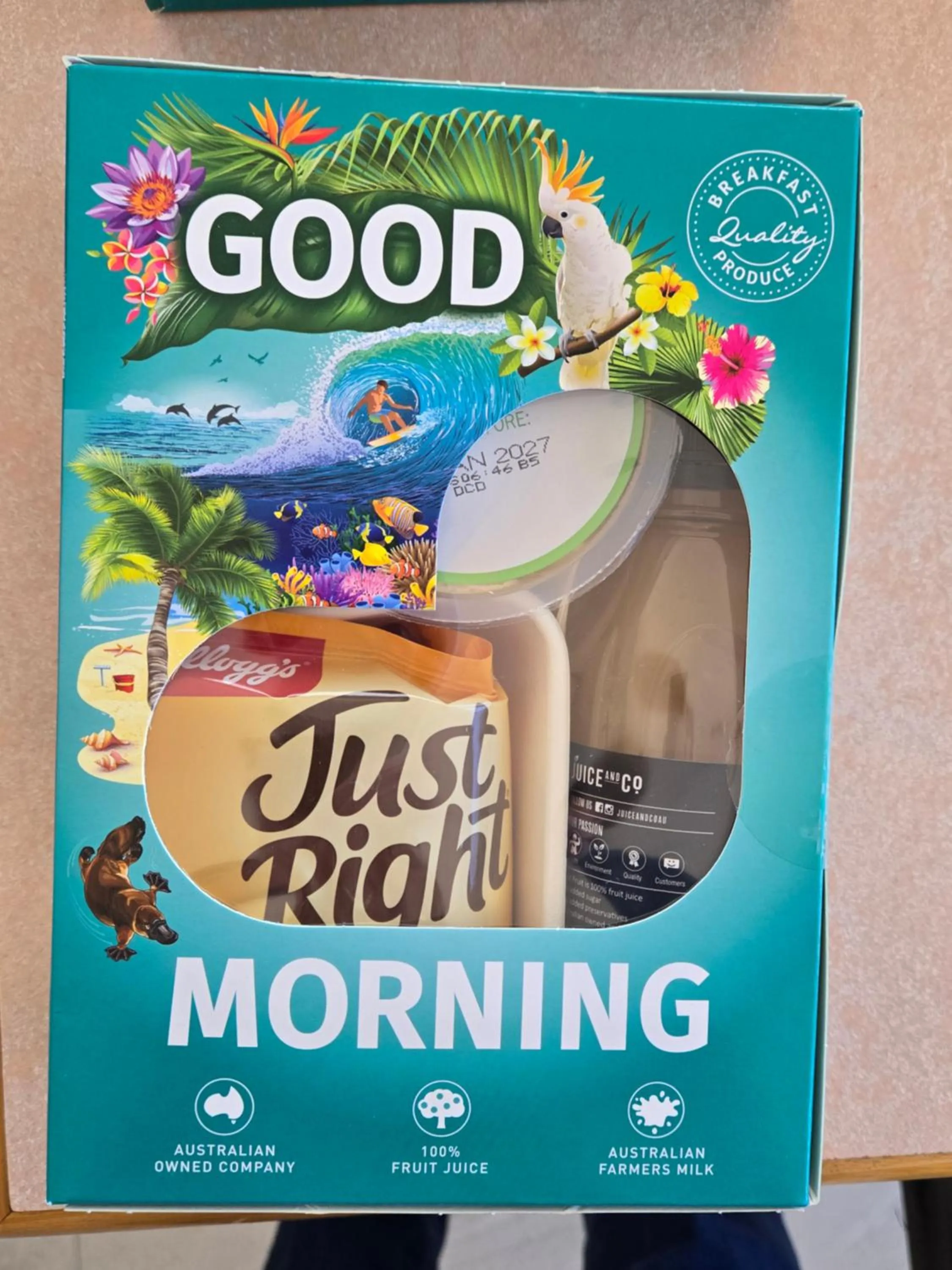 Continental breakfast in Best Western Parkside Motor Inn