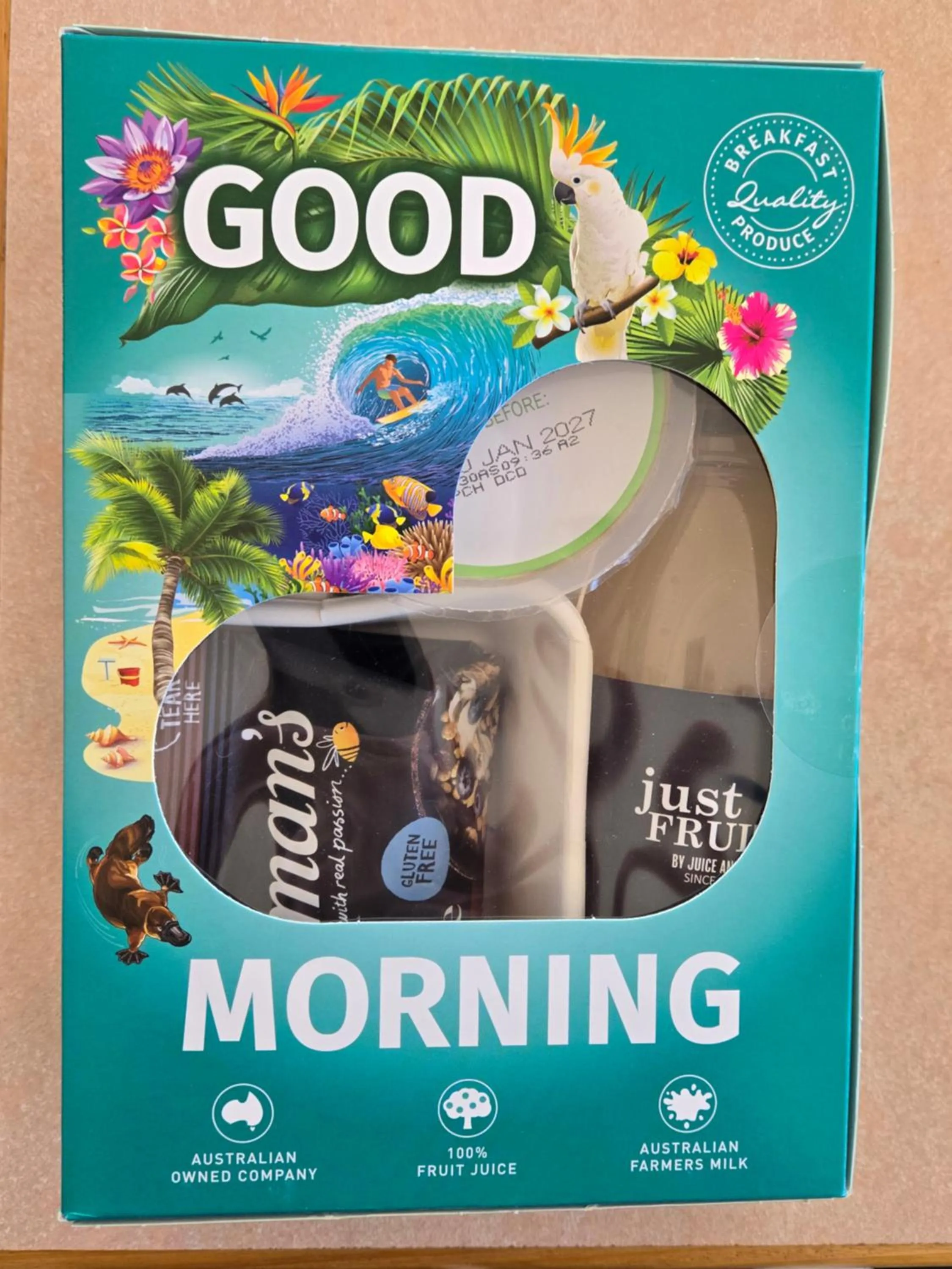 Continental breakfast in Best Western Parkside Motor Inn