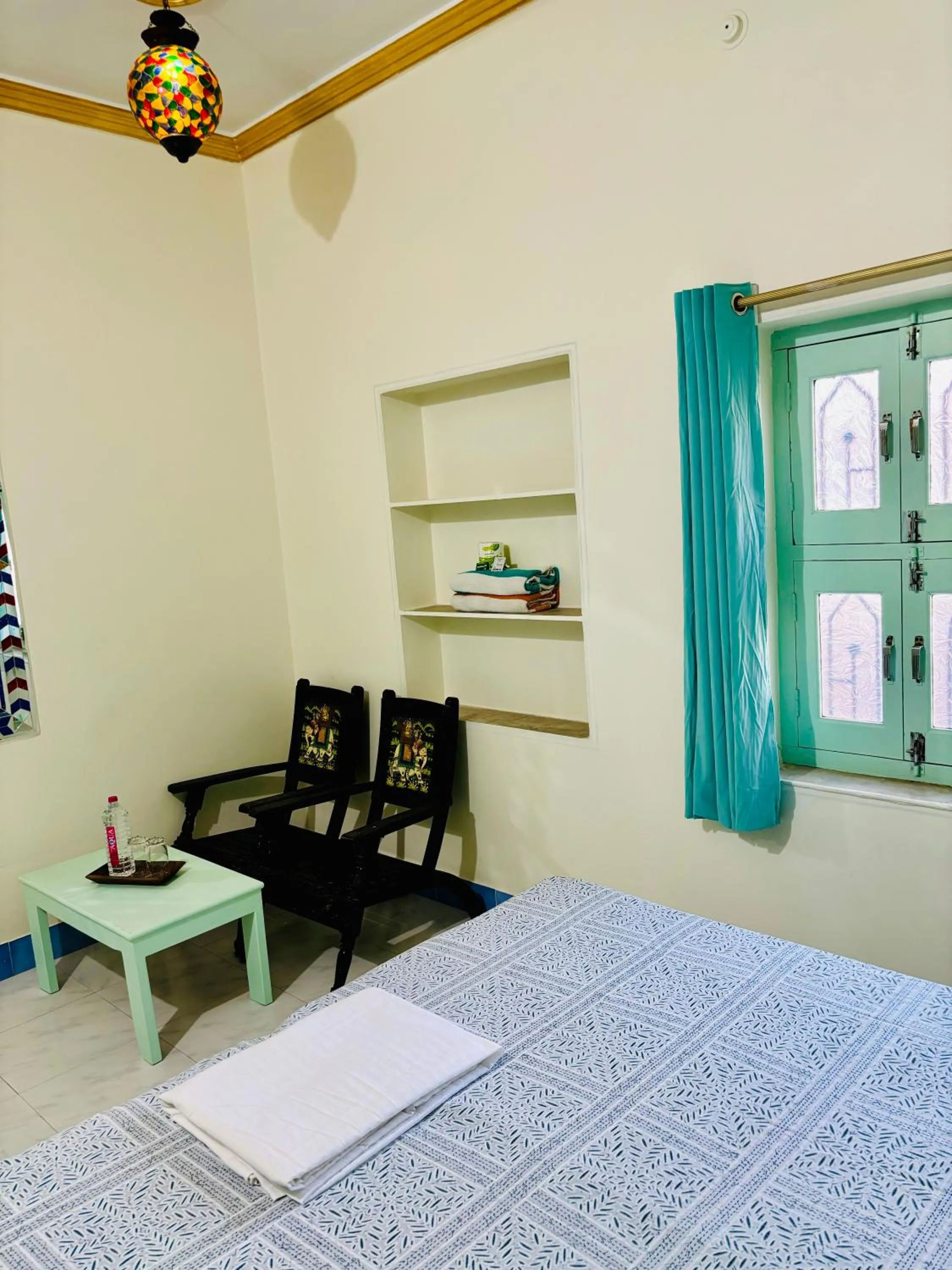 Bed in Hotel tulsi palace