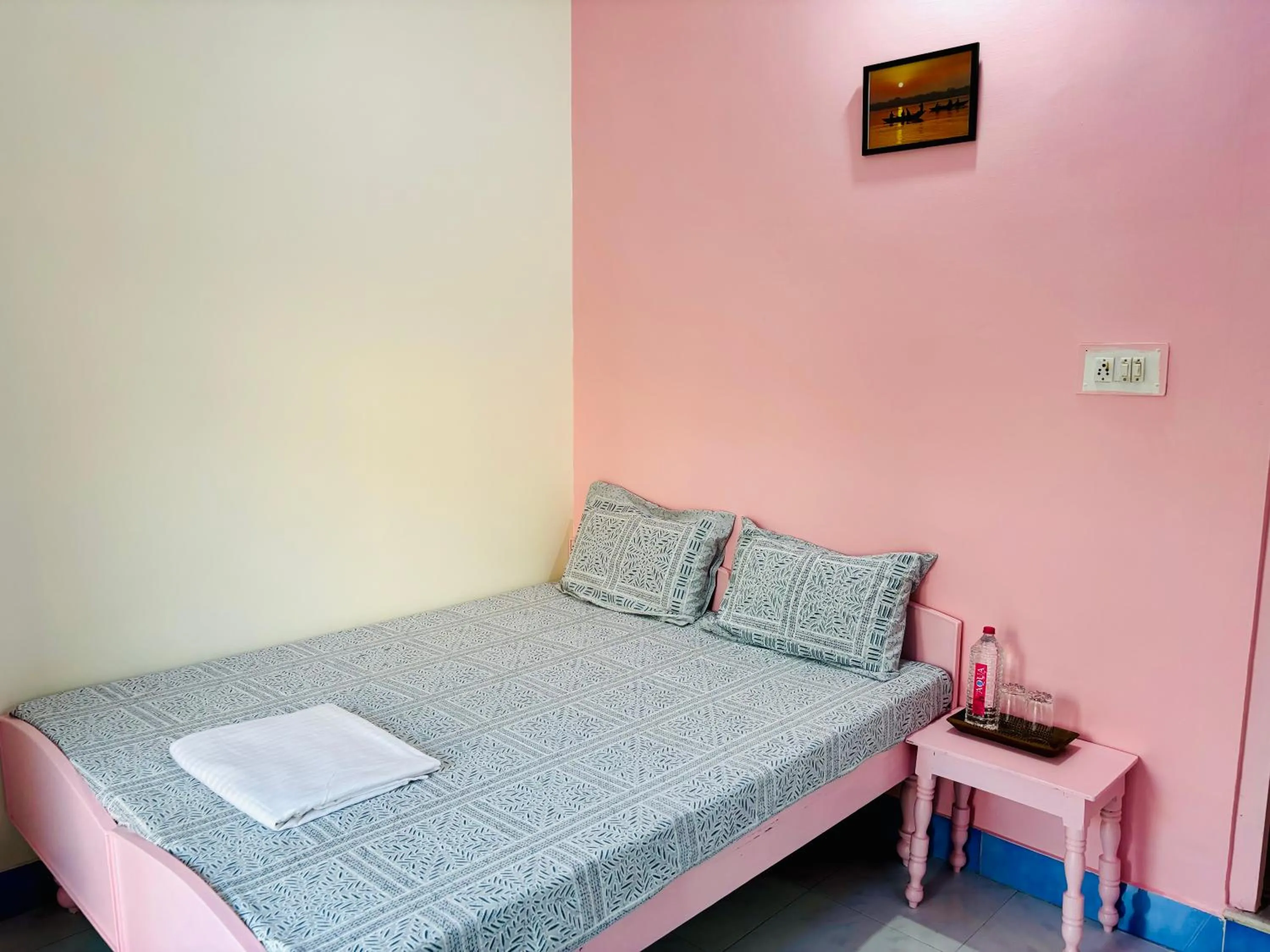 Bed in Hotel tulsi palace