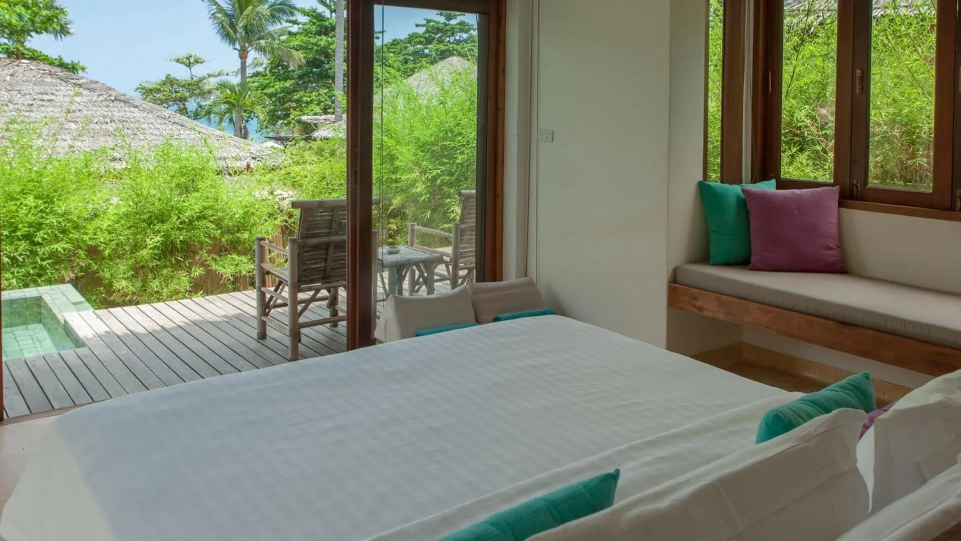 View (from property/room), Bed in Sea Dance Resort