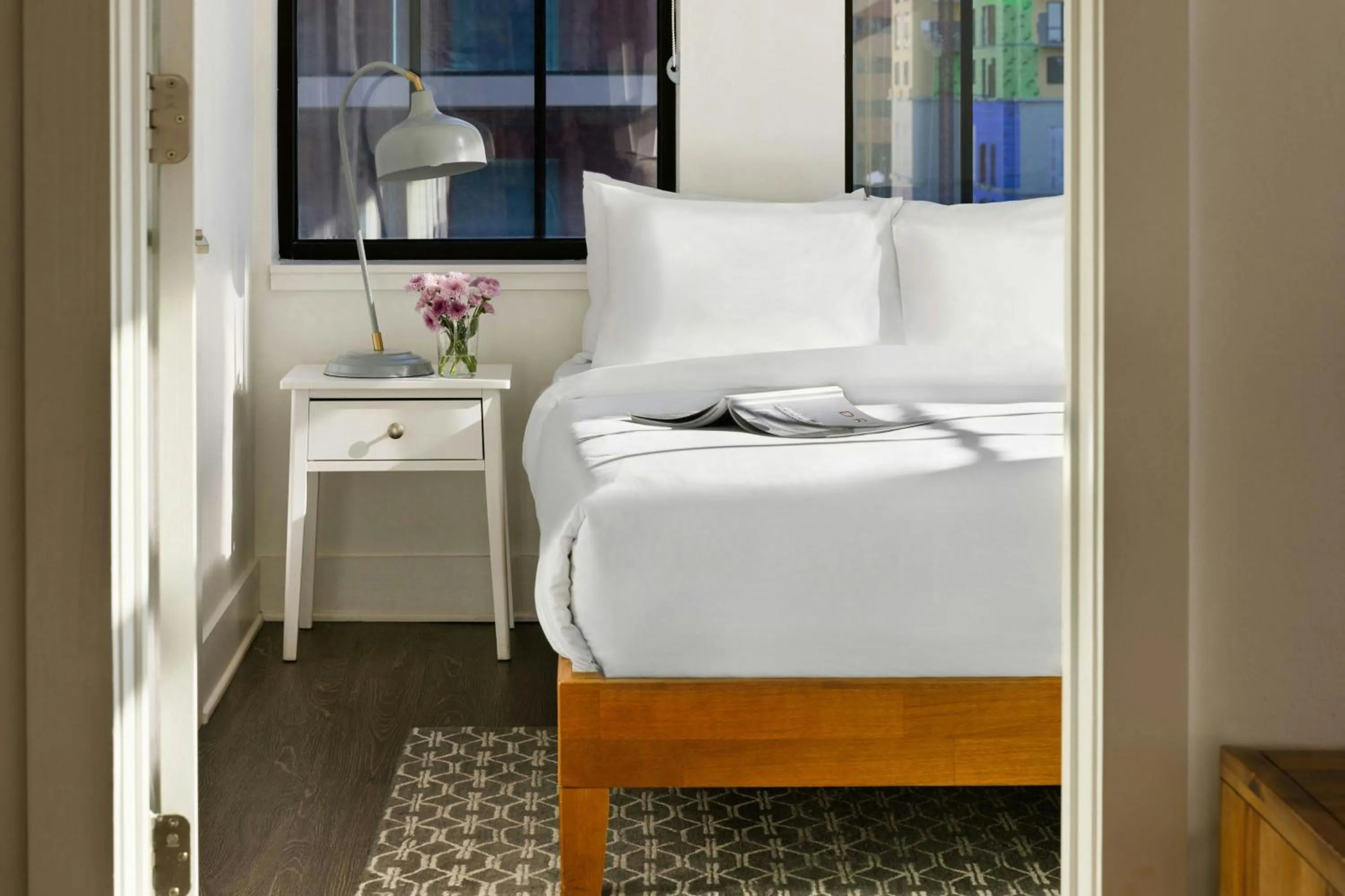 Bedroom, Bed in Sonder by Marriott Bonvoy Dovetail Apartments Downtown