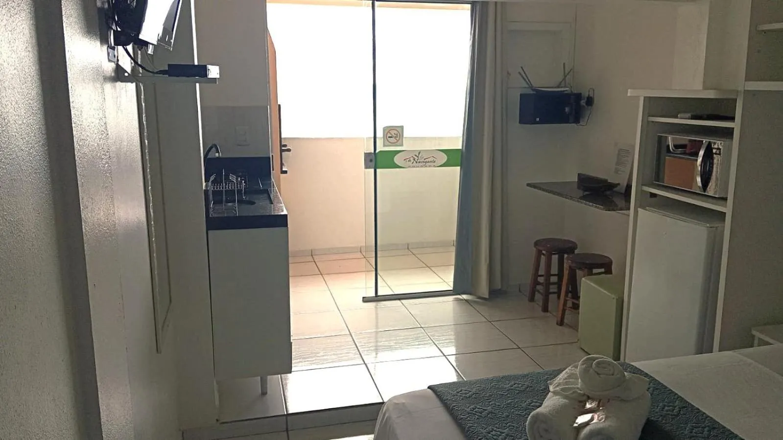 Kitchen or kitchenette in Pousada Vila do Navegante