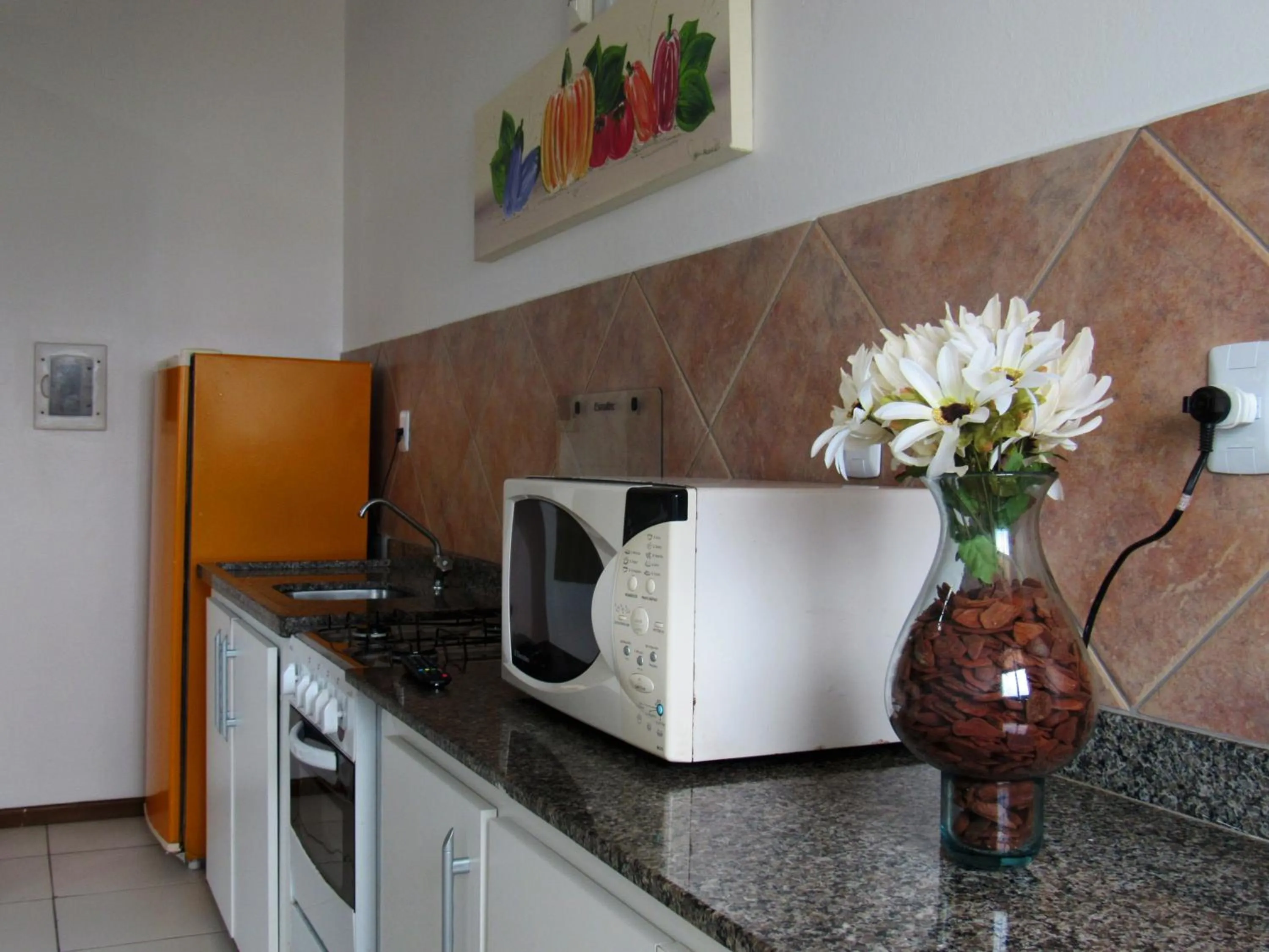 Kitchen or kitchenette in Pousada Vila do Navegante