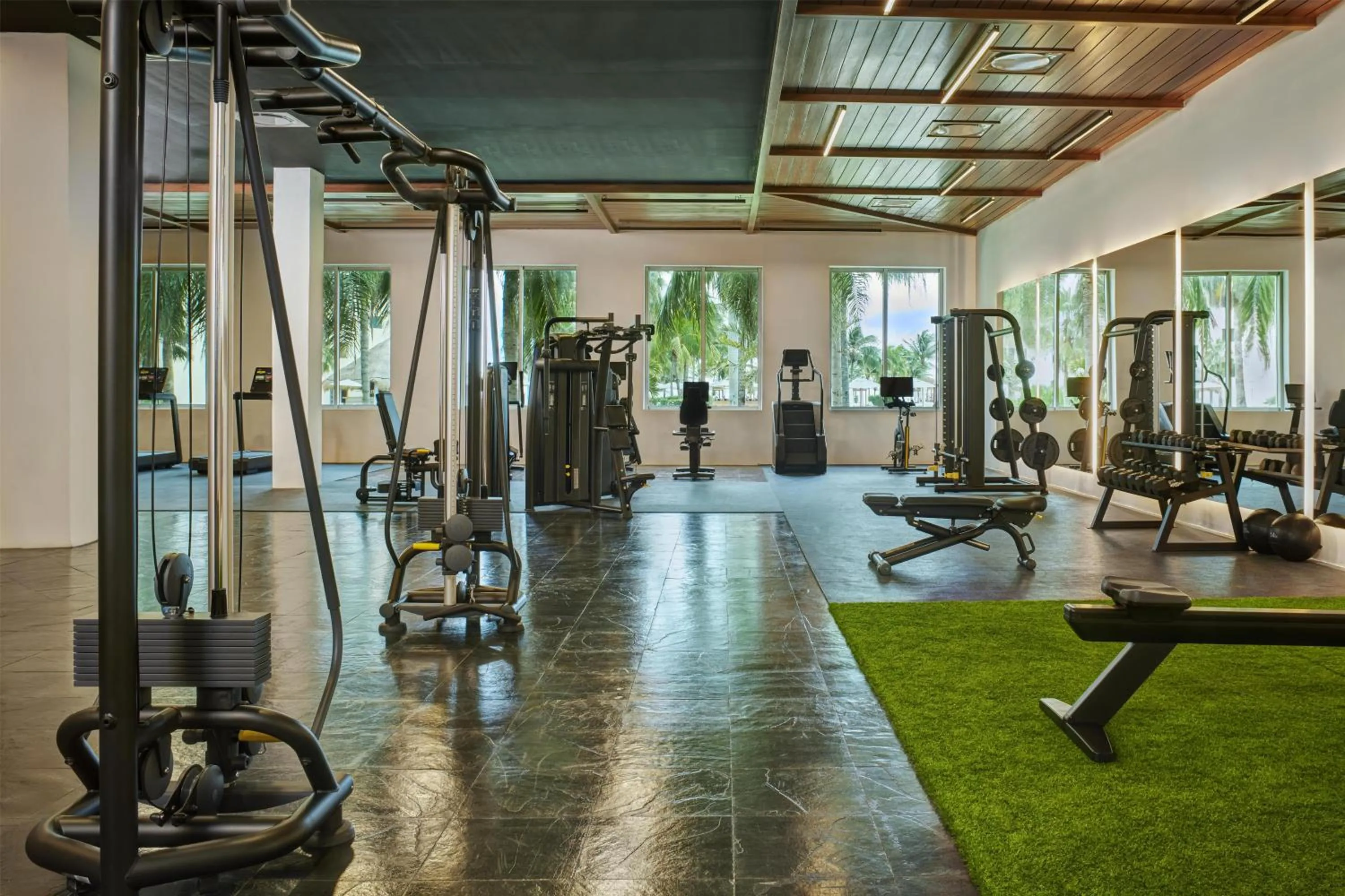 Fitness centre/facilities in Dreams Puerto Morelos Resort & Spa - All Inclusive