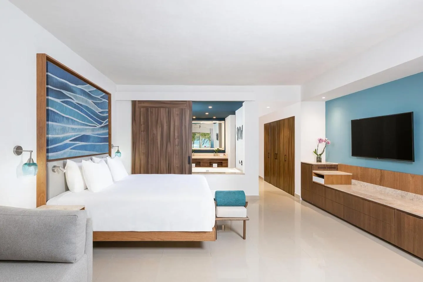 Photo of the whole room, Bed in Dreams Puerto Morelos Resort & Spa - All Inclusive