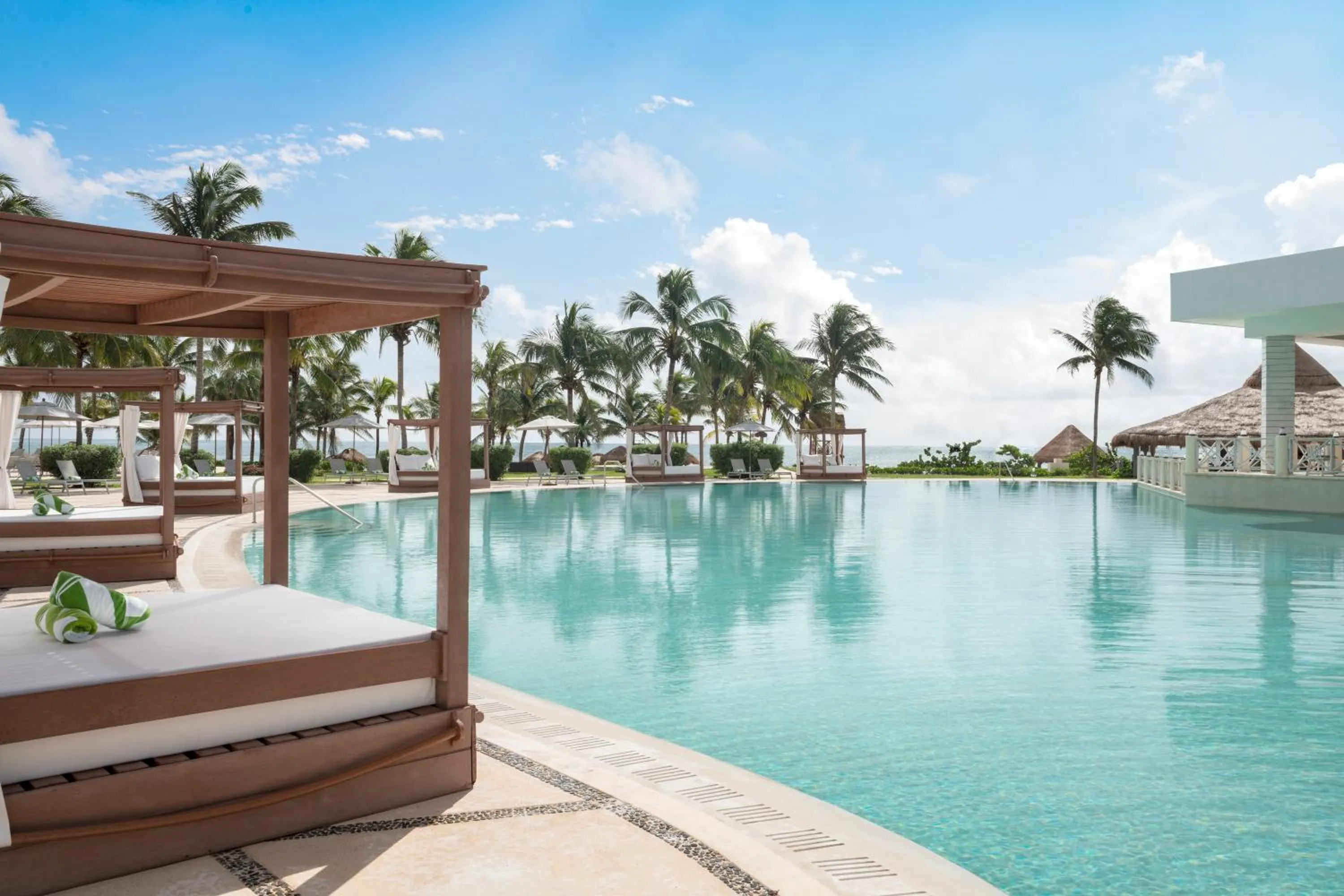 Pool view in Dreams Puerto Morelos Resort & Spa - All Inclusive