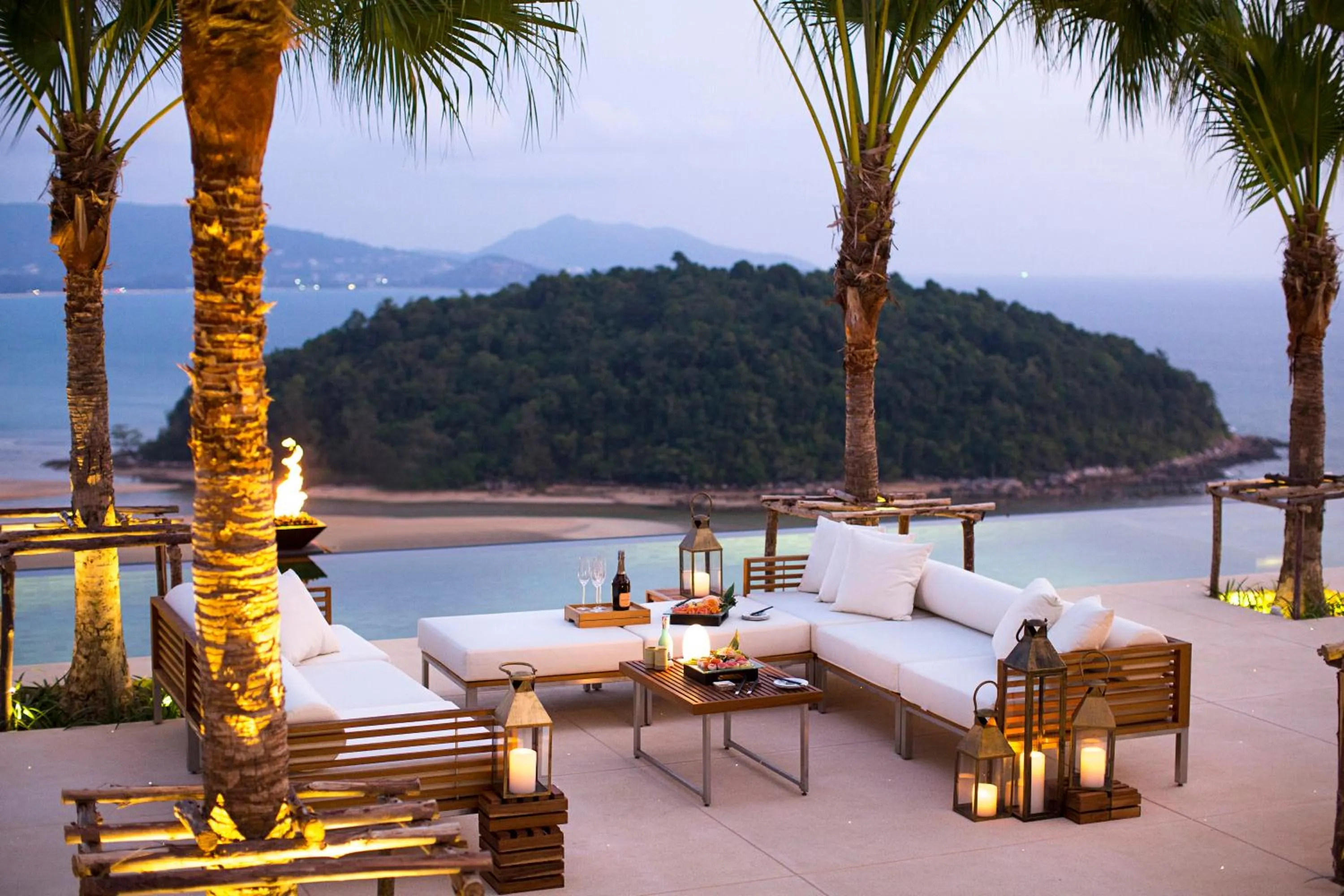 Seating area in Anantara Layan Phuket Resort