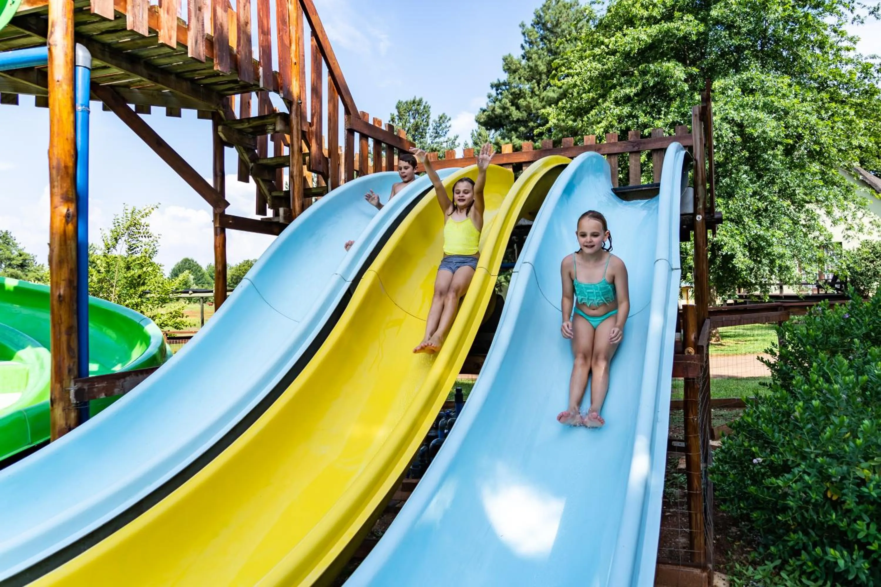 Aqua park in Gooderson Monks Cowl Golf Resort