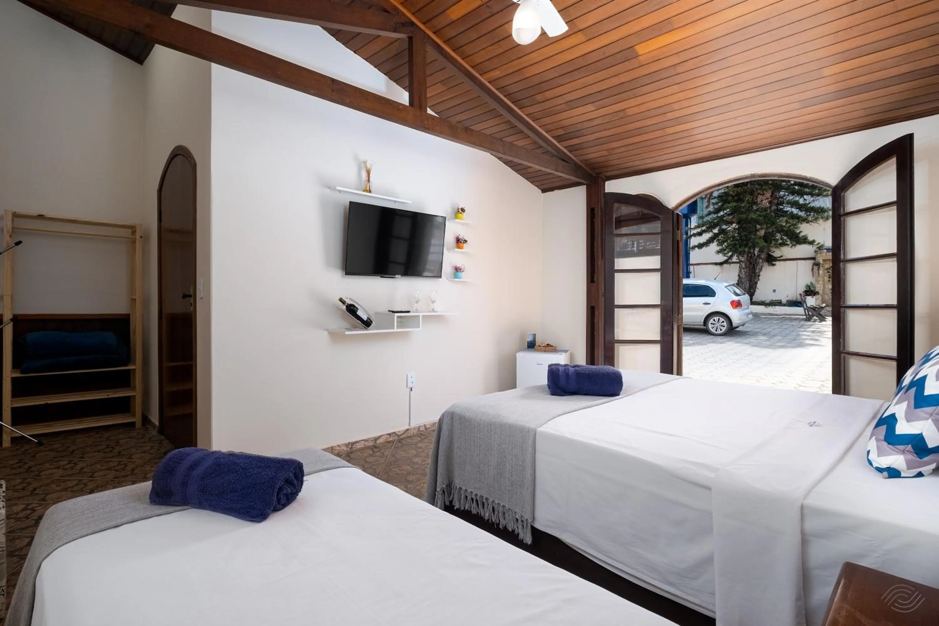 Bed in Pousada Encantos de Socorro